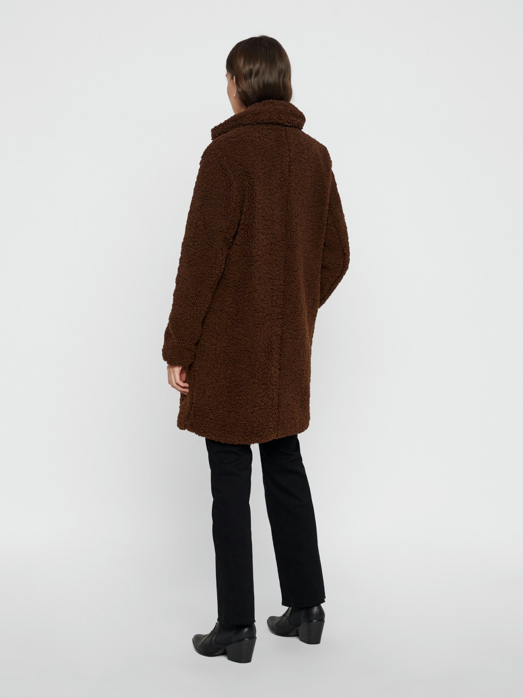 Noisy May manteau teddy fausse fourrure coupe loose