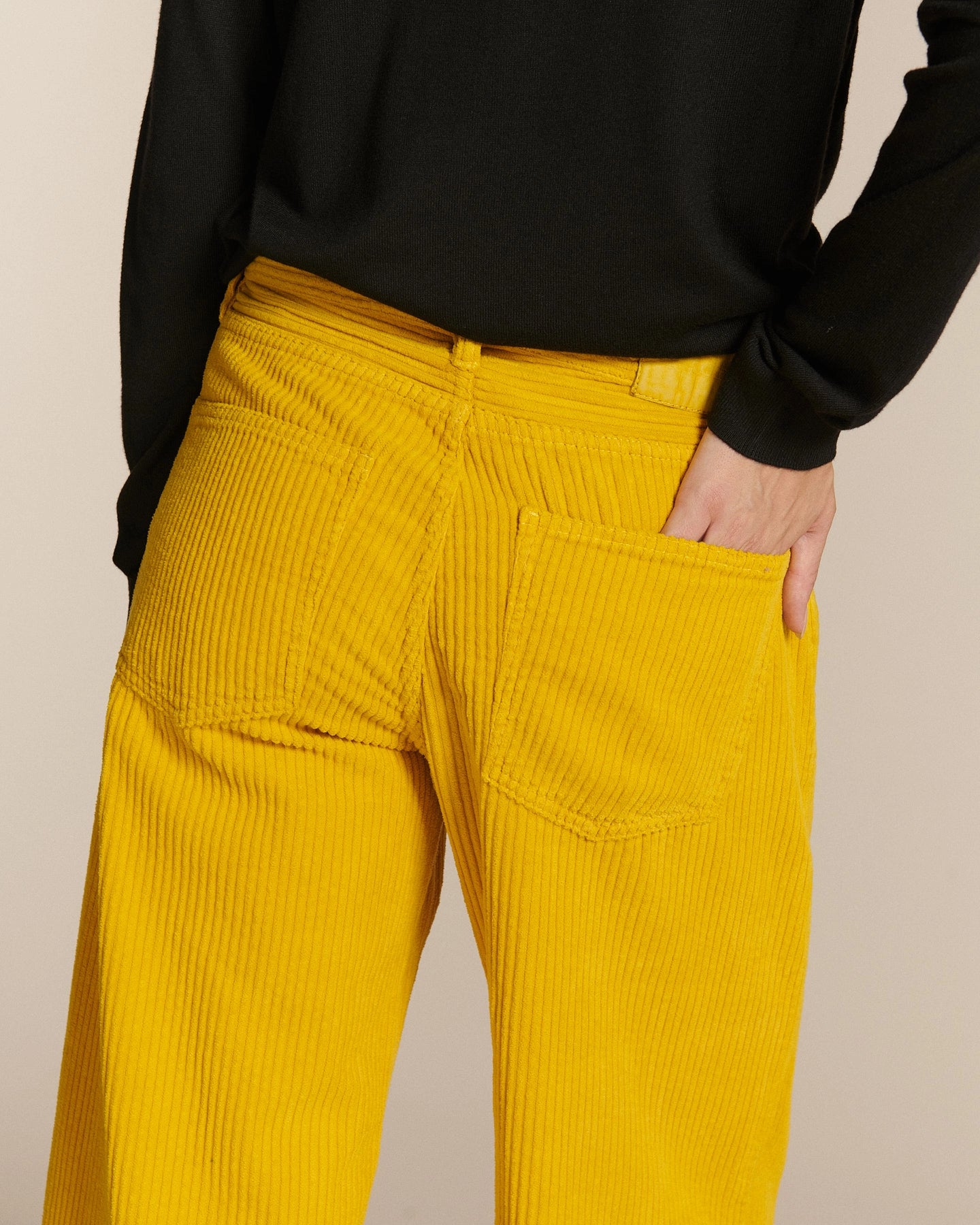 Labdip River Corduroy Dye pantalon velours doré grunge coton