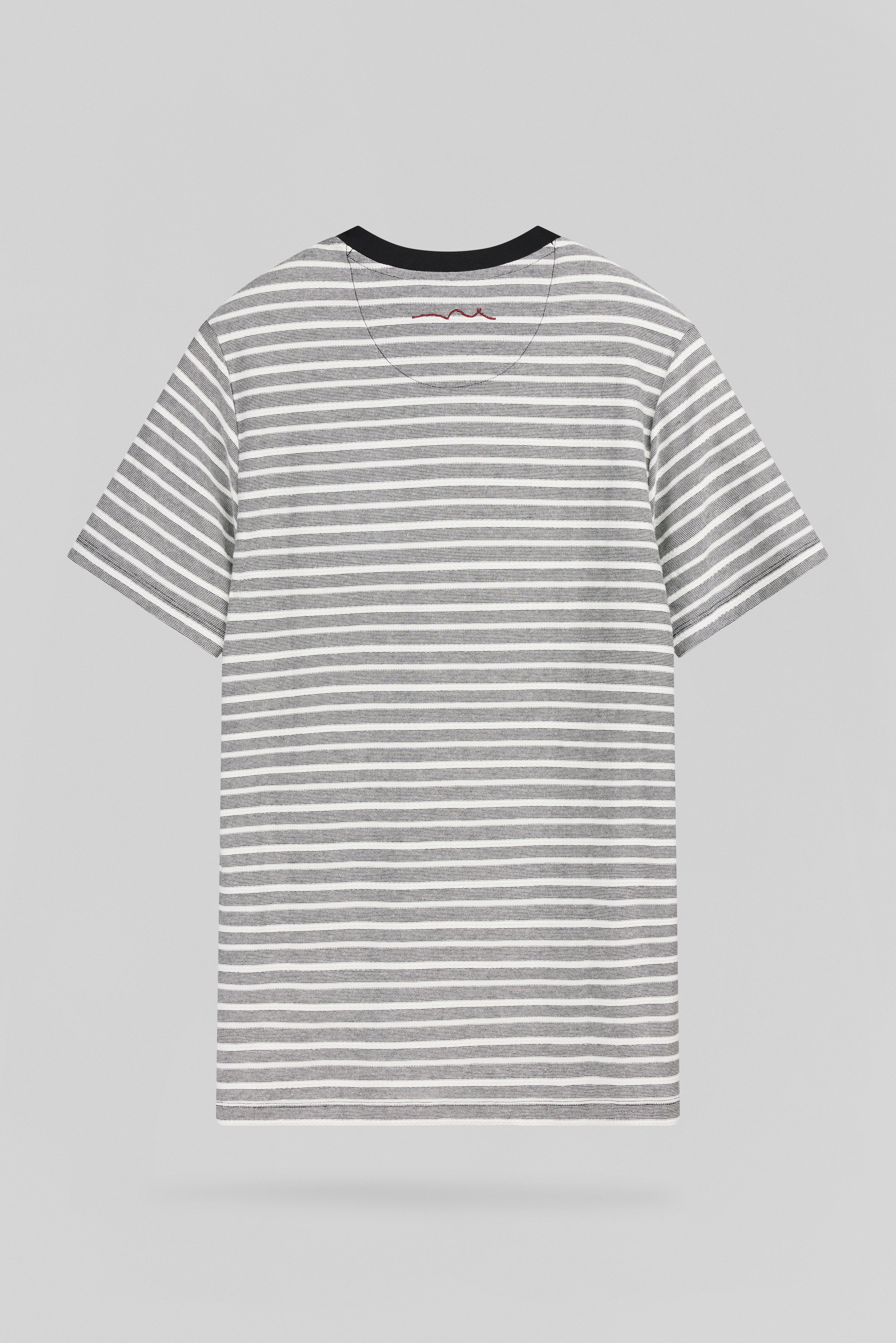 Teddy Smith T-Matias MC t-shirt homme noir rayé