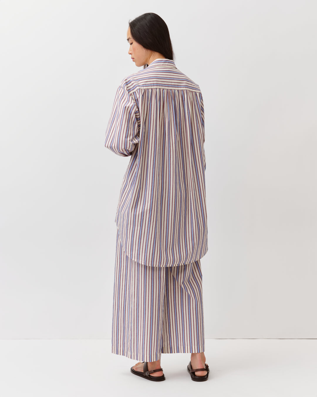DIEGA CENTIA chemise fluide écru prune ciel