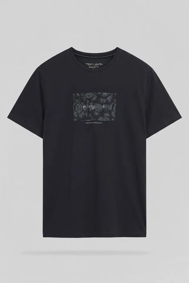 Teddy Smith T-Ares MC Dark Navy t-shirt homme coton