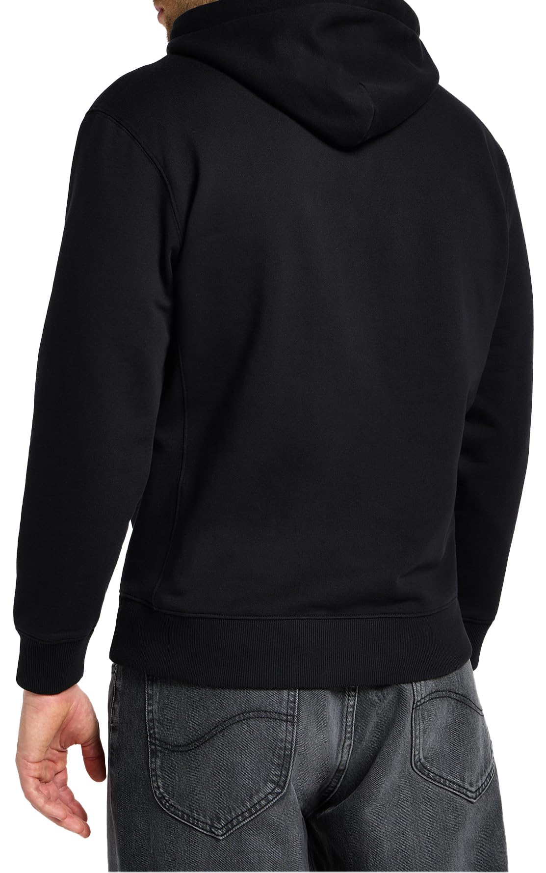 Lee Plain Hoodie sweat capuche homme noir XXL molleton