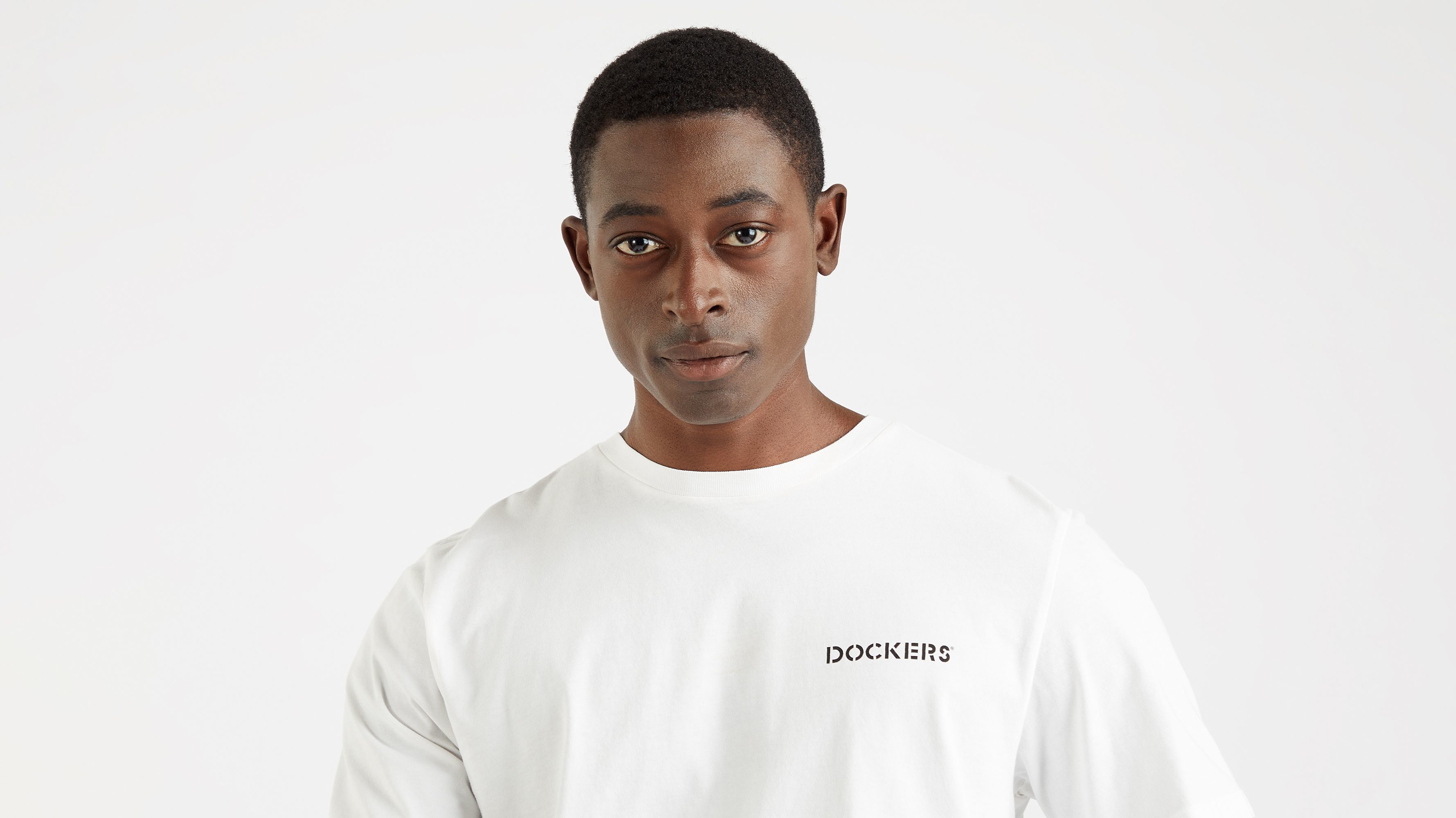 Dockers Stencil Graphic Tee T-shirt slim blanc coton