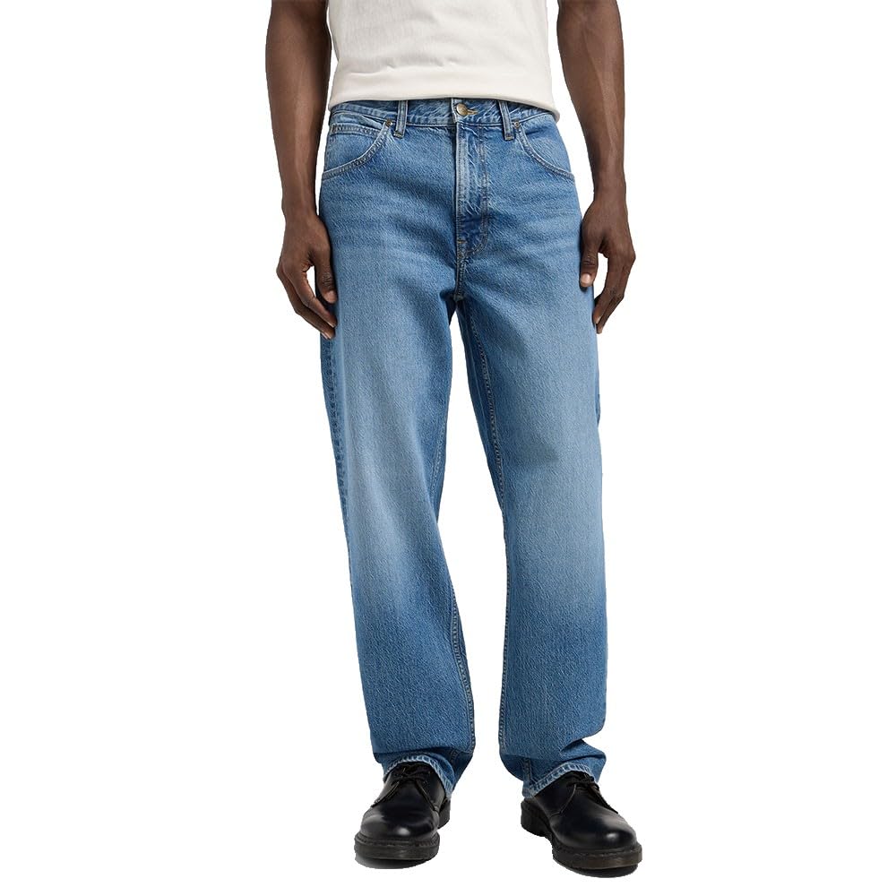 Lee Asher jean homme black star coupe ample