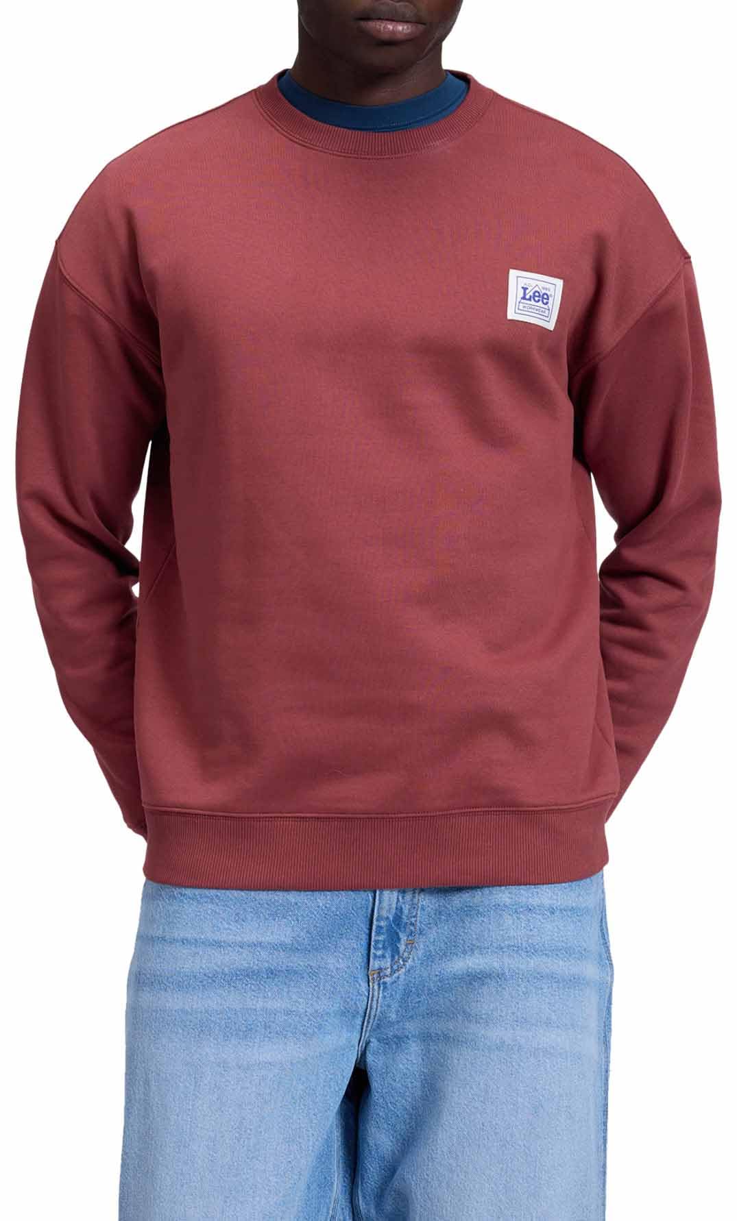 Lee Workwear SWS sweat homme bleu coupe décontractée