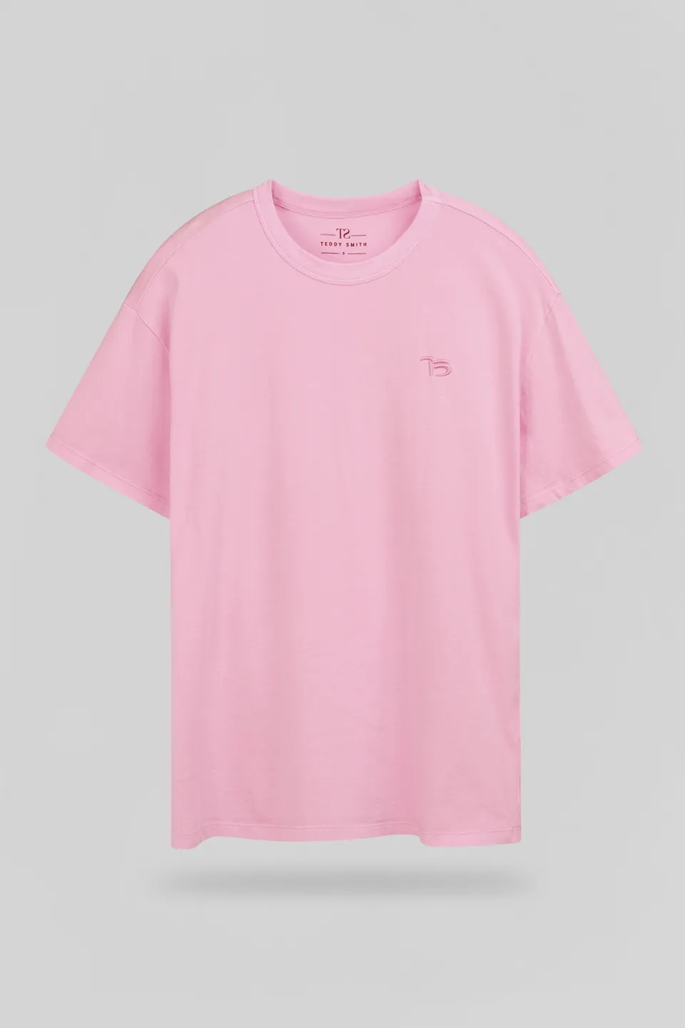 Teddy Smith T-Lava t-shirt oversize rose bonbon