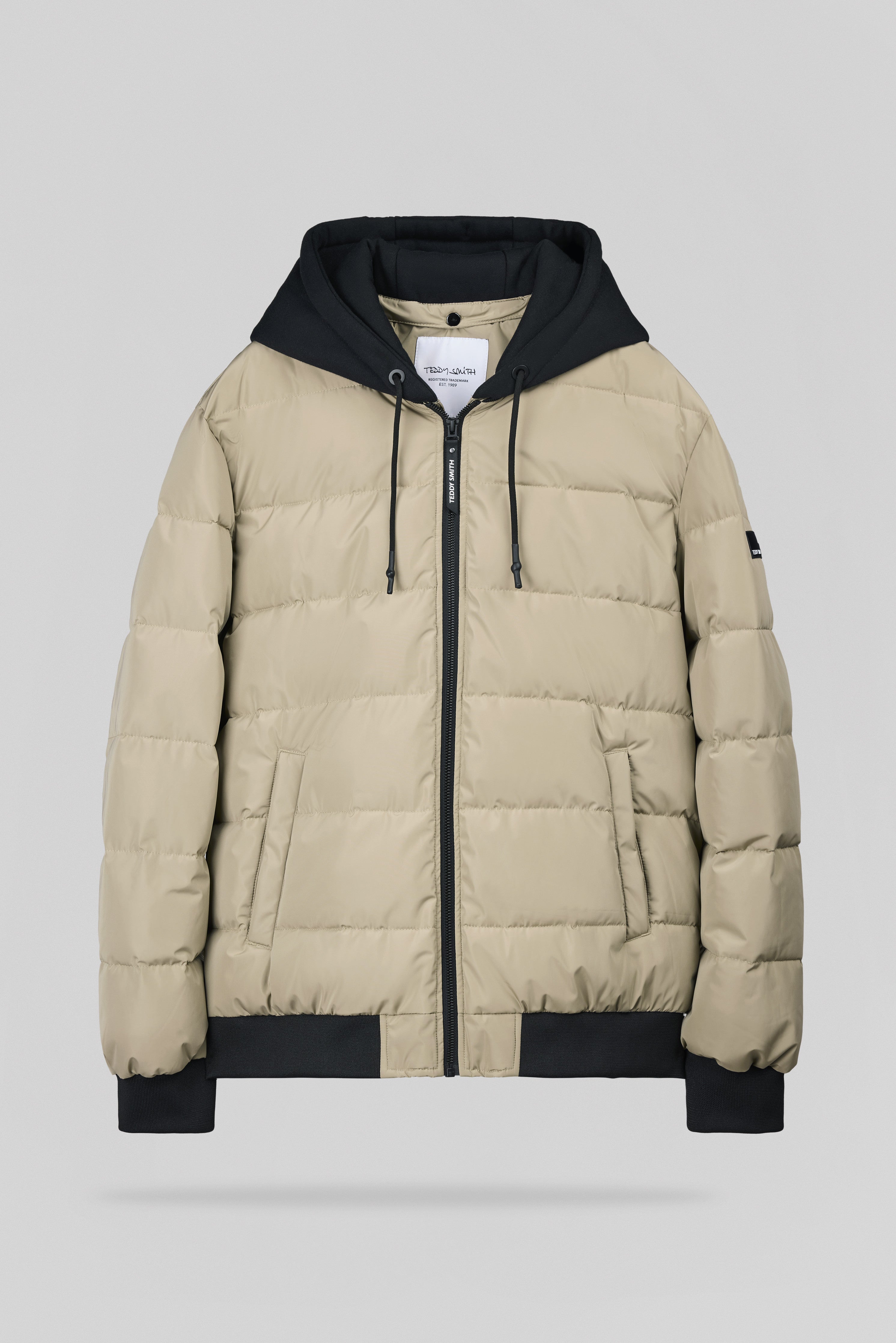 Teddy Smith B-East Wolf doudoune beige capuche amovible