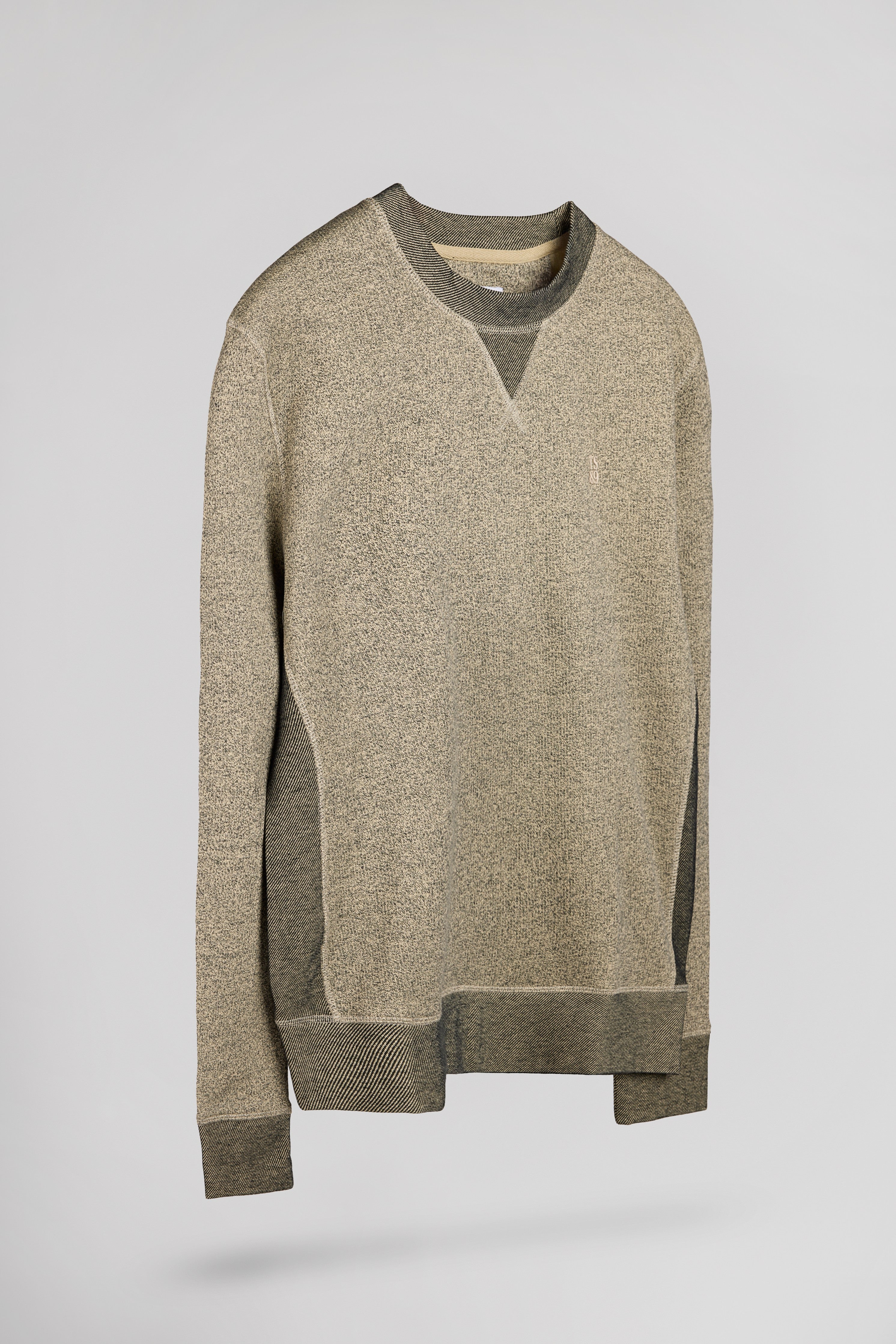 Teddy Smith S-Yanis RC sweat homme beige chiné loose