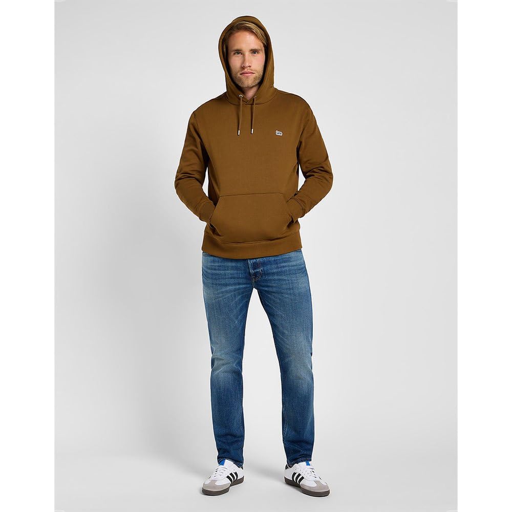 Lee Plain Hoodie sweat capuche homme uni molleton
