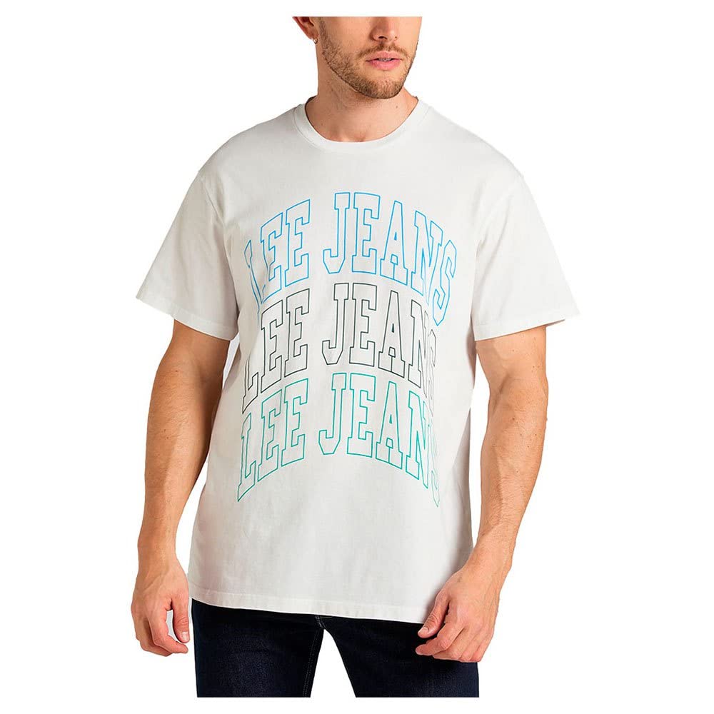 Lee College Tee t-shirt homme écru S