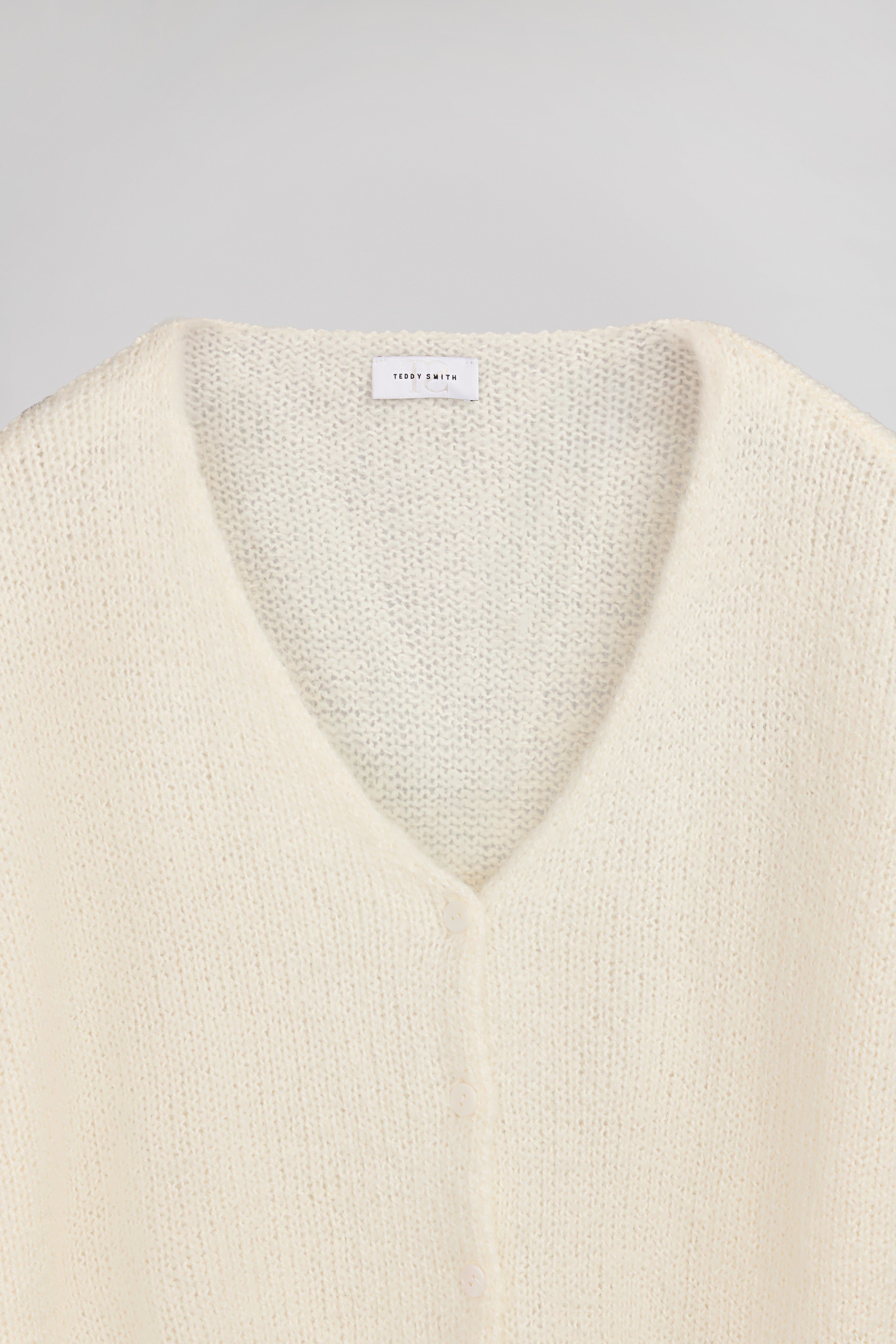 Teddy Smith G-Mela gilet femme blanc cassé alpaga