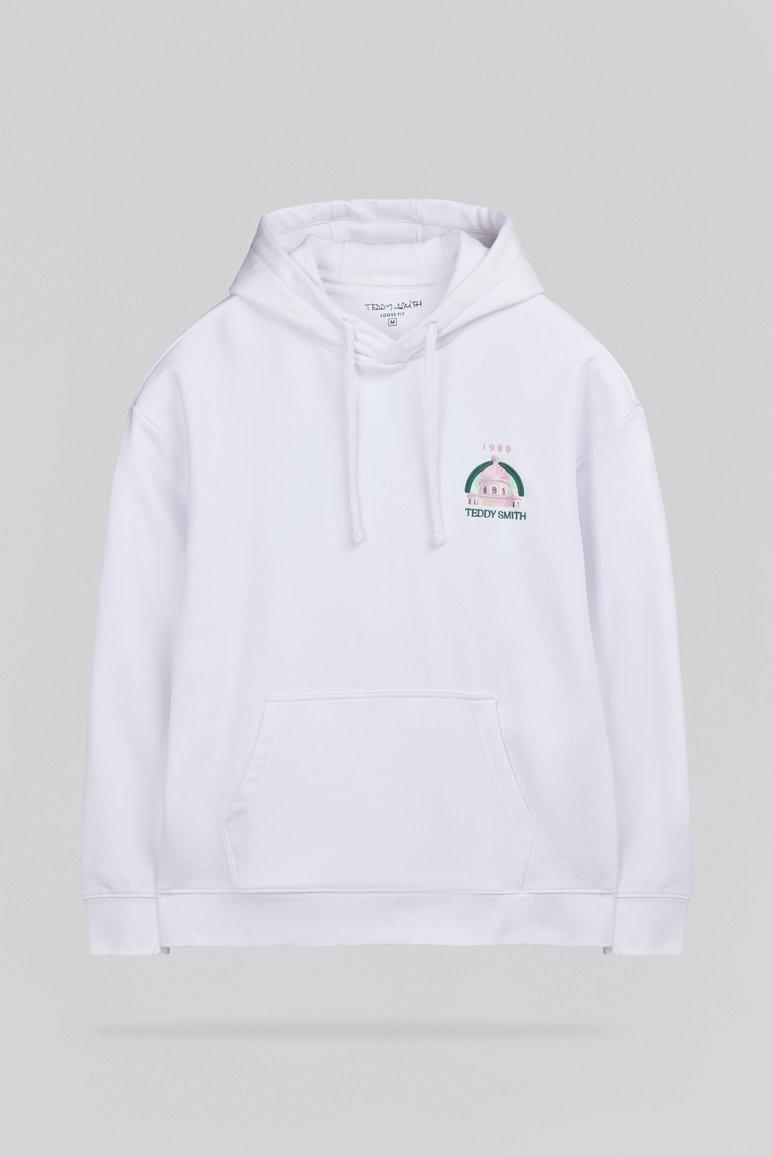 Teddy Smith S-Andrew Hoody sweat blanc capuche