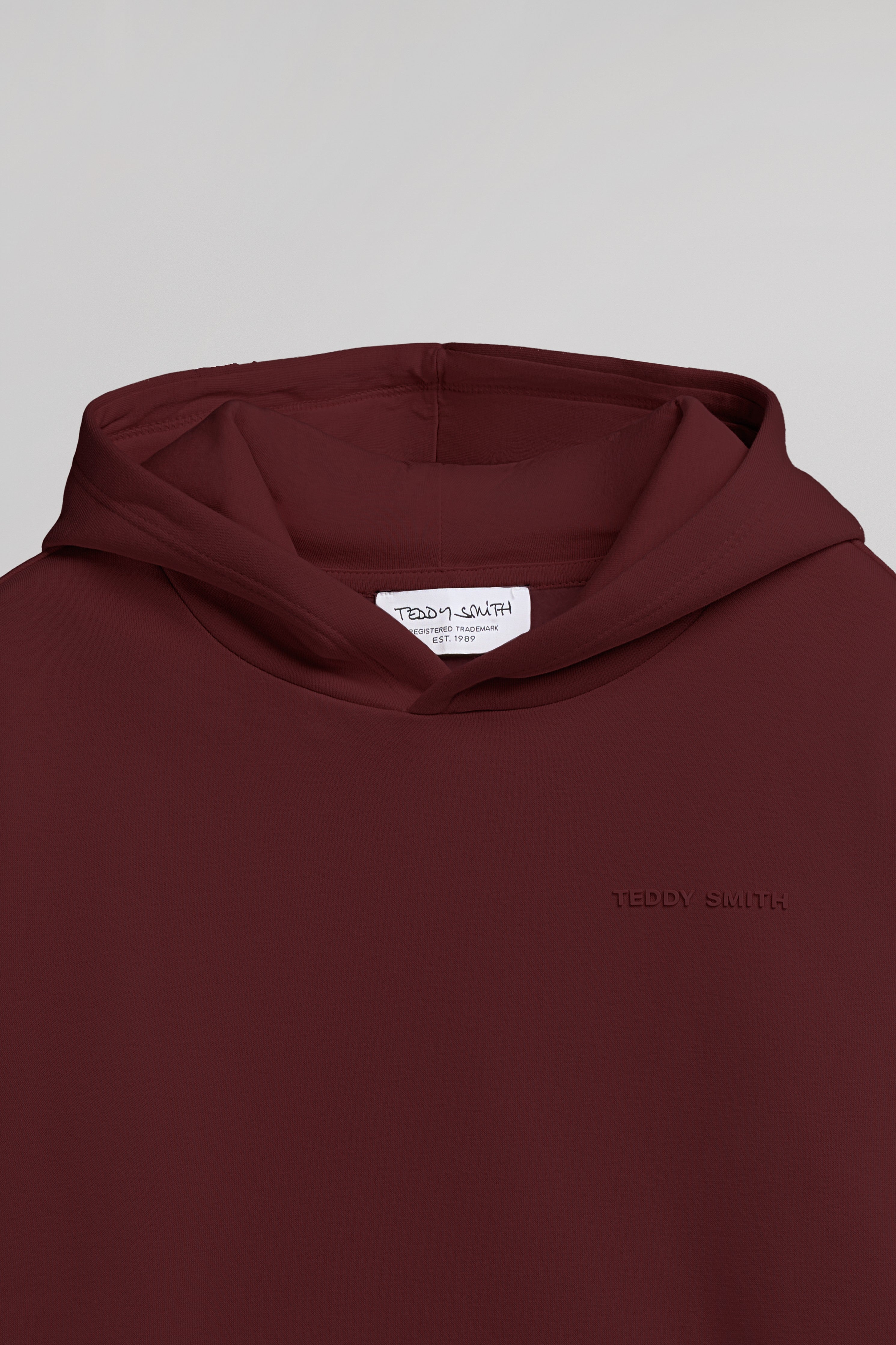 Teddy Smith S-Nark Hoodie sweat garçon bordeaux capuche