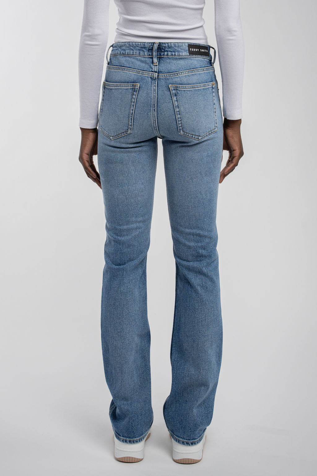 Teddy Smith P-Candy Straight jean femme vintage indigo droit