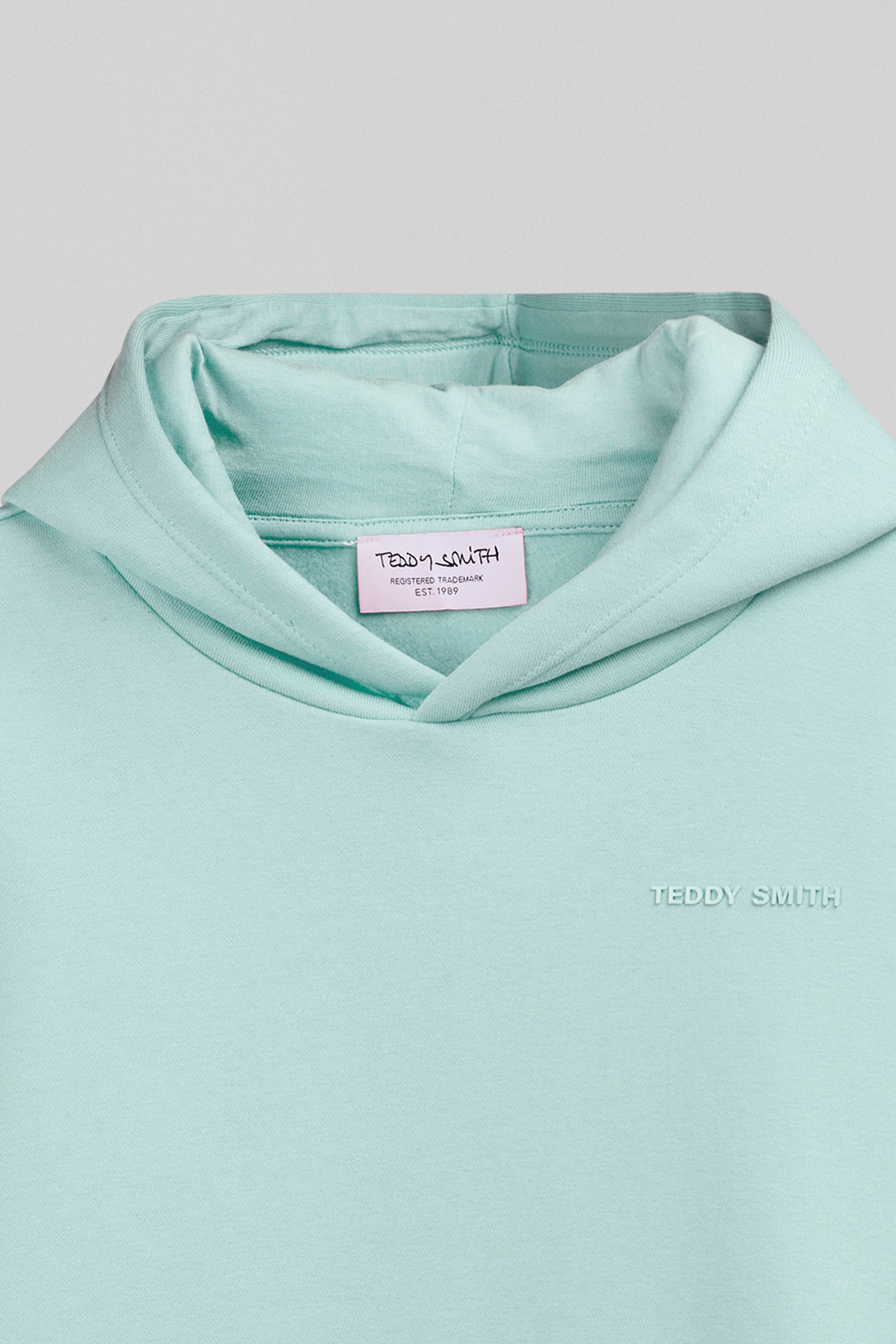 Teddy Smith S-Nark Hoody sweat capuche garçon bleu menthol