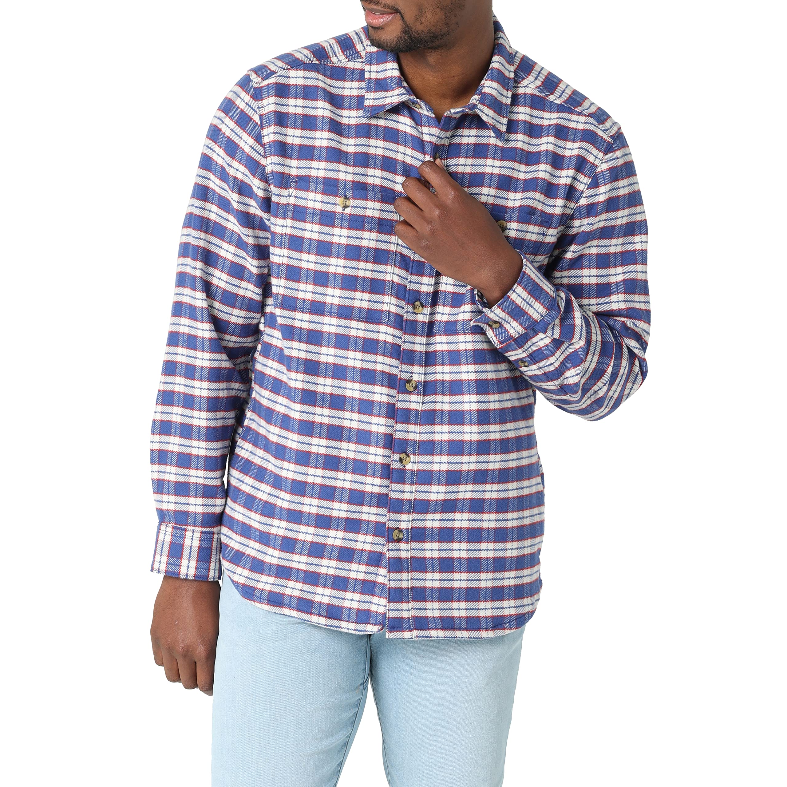 Lee Surchemise Homme XL Flanelle Anthem Plaid Bleu