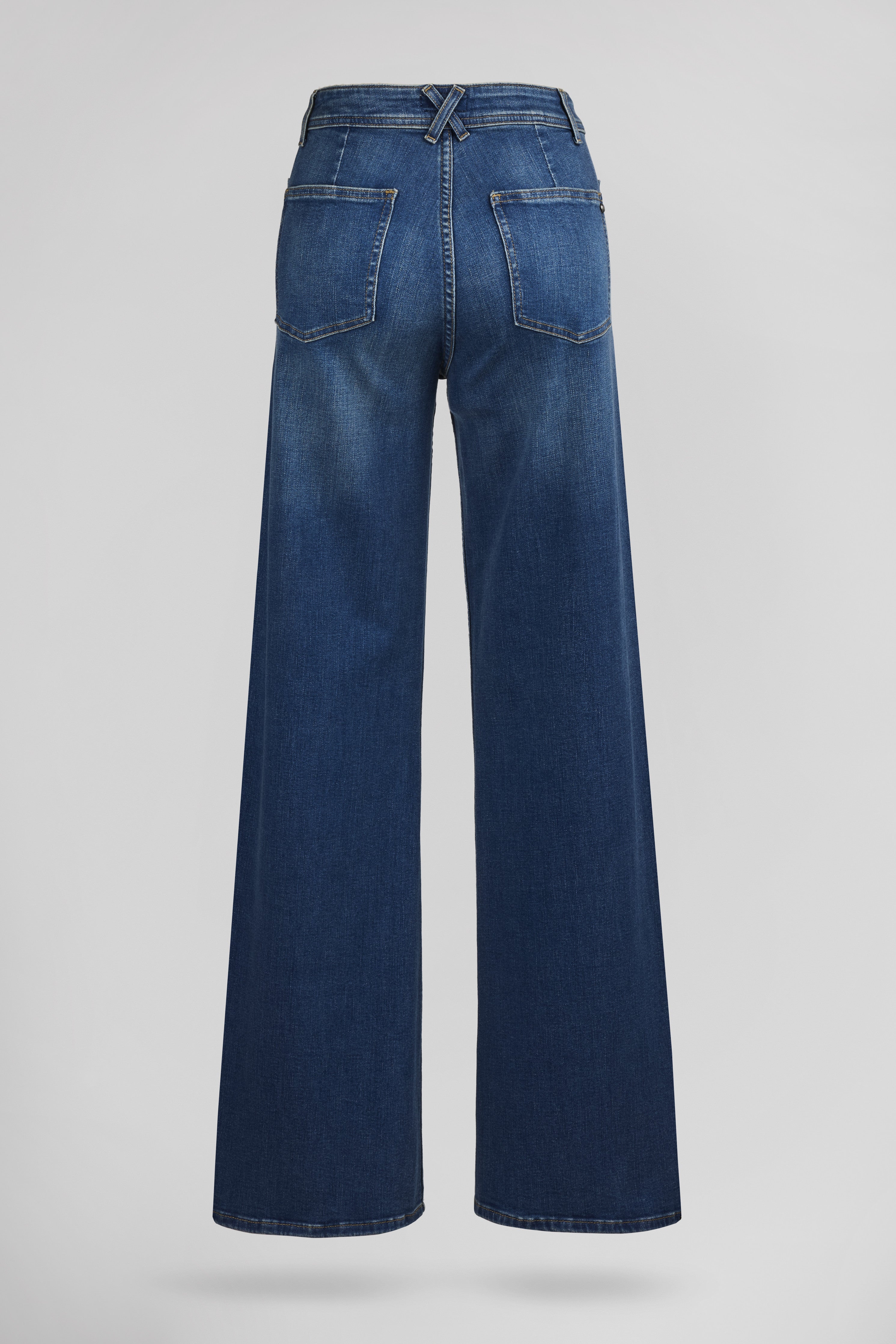 Teddy Smith P-Josefa Button jean flare femme indigo taille haute