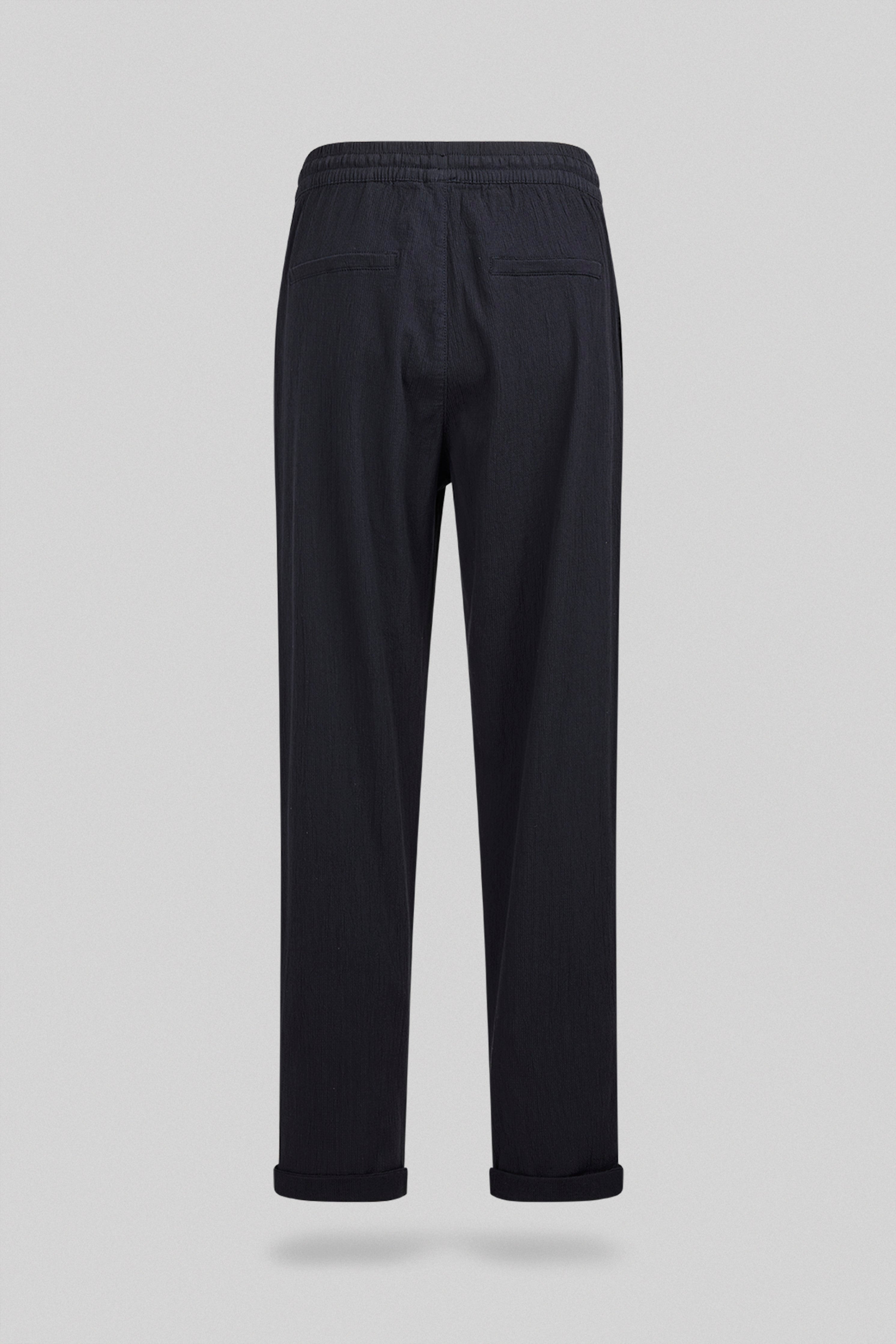 Teddy Smith Seersucke pantalon slim dark navy