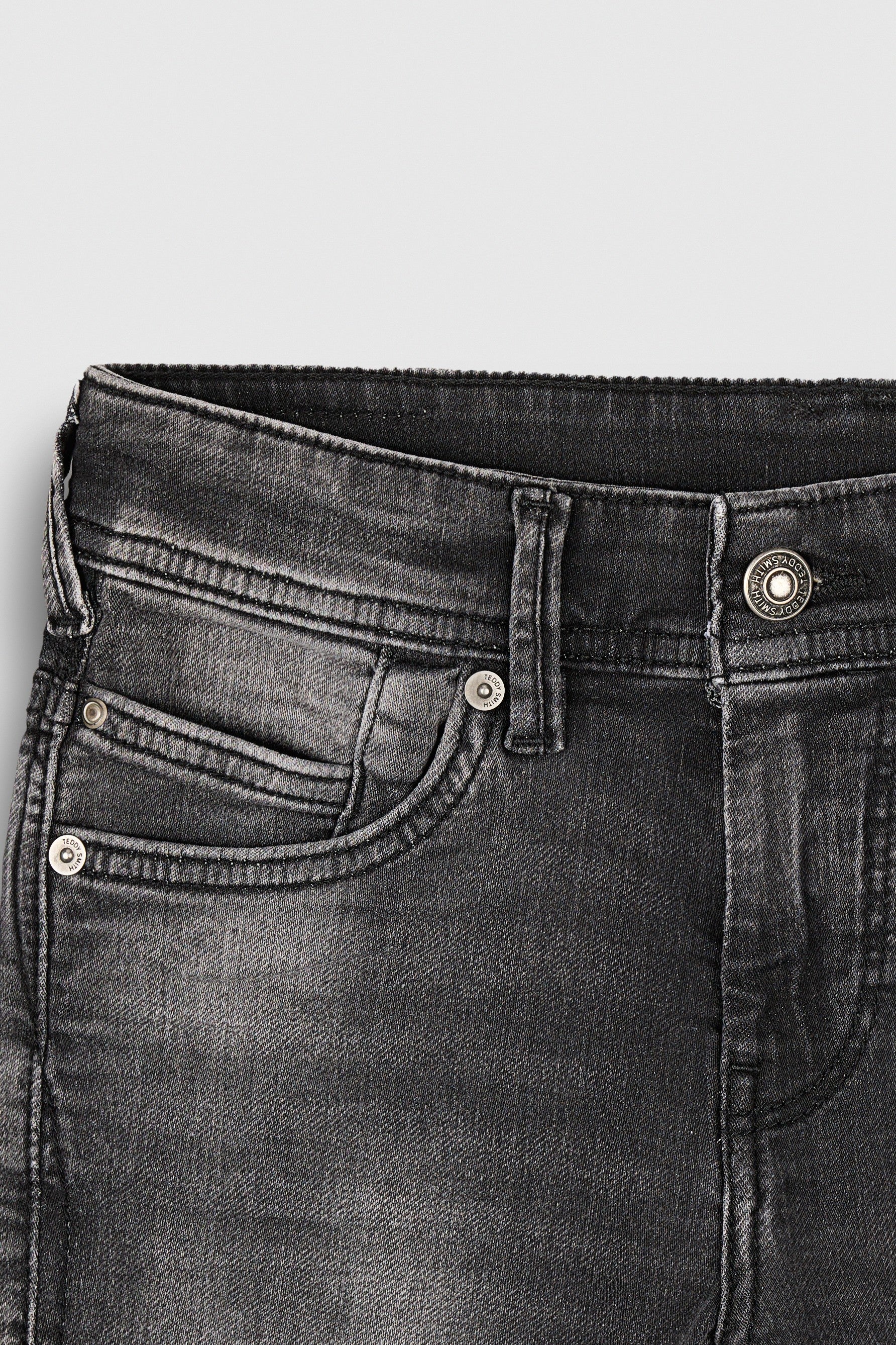 Teddy Smith Scotty 3 Jr bermuda gris denim stretch