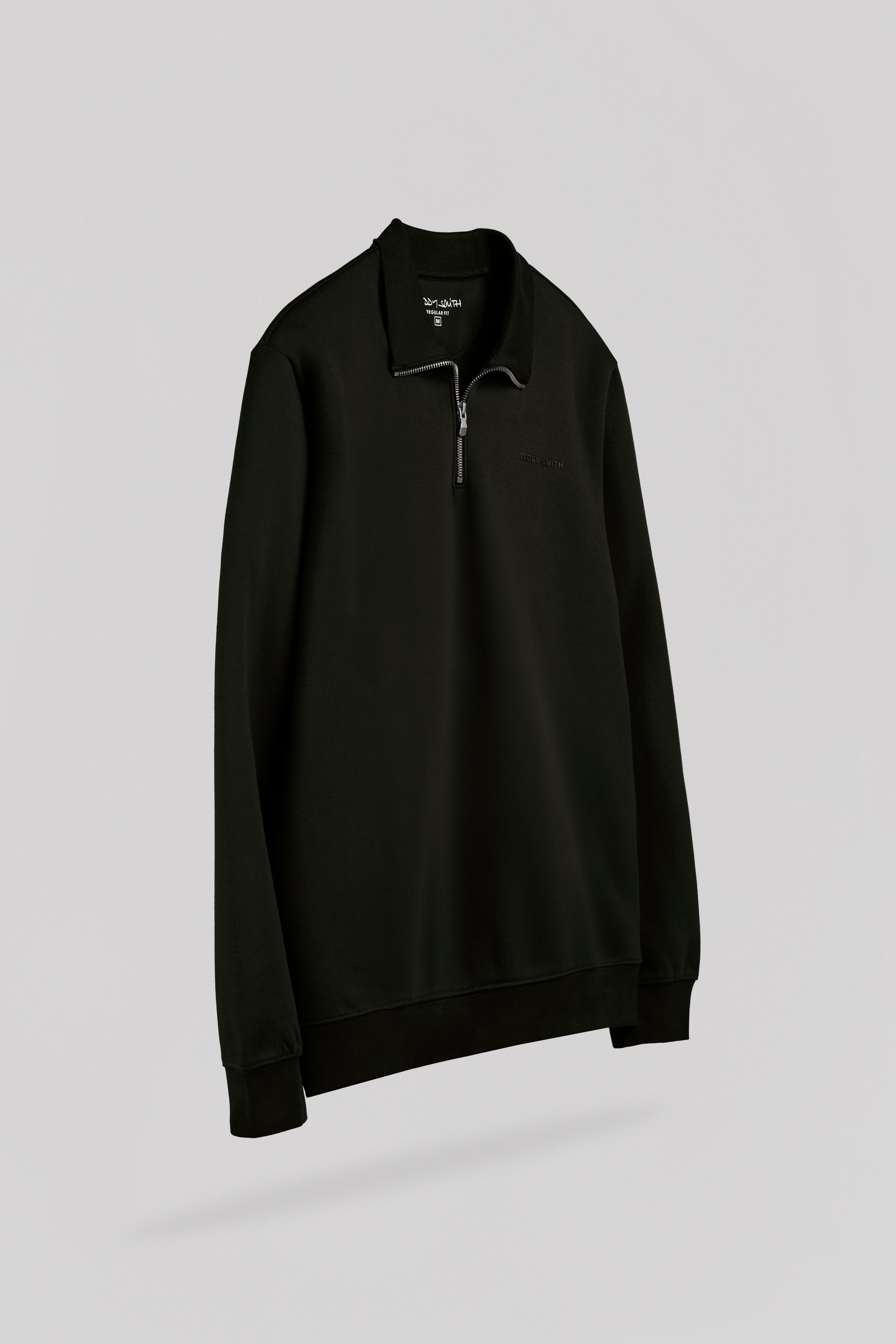 Teddy Smith S-Loan sweat col camionneur noir coton