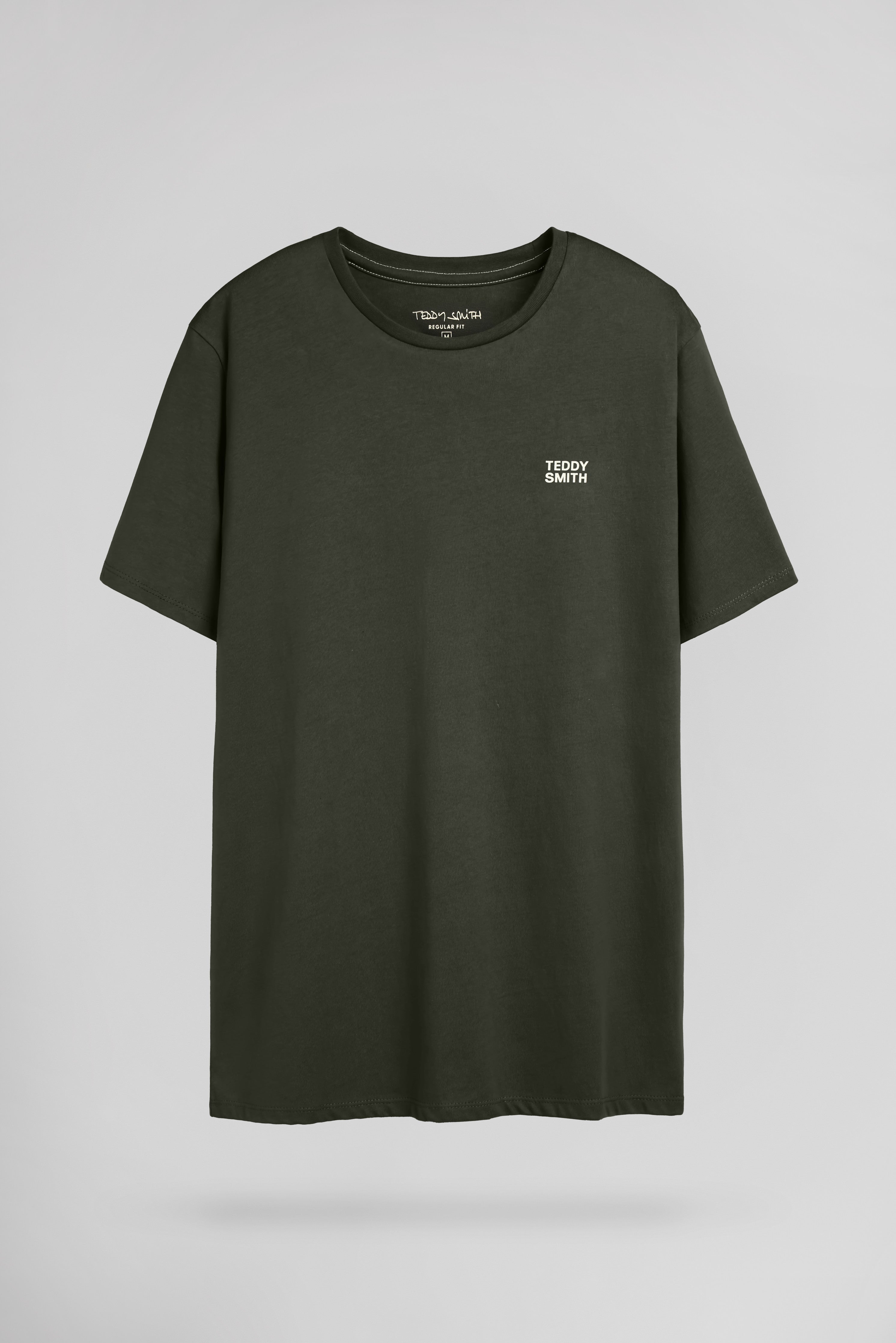 Teddy Smith The Tee 1 MC t-shirt kaki coton col rond