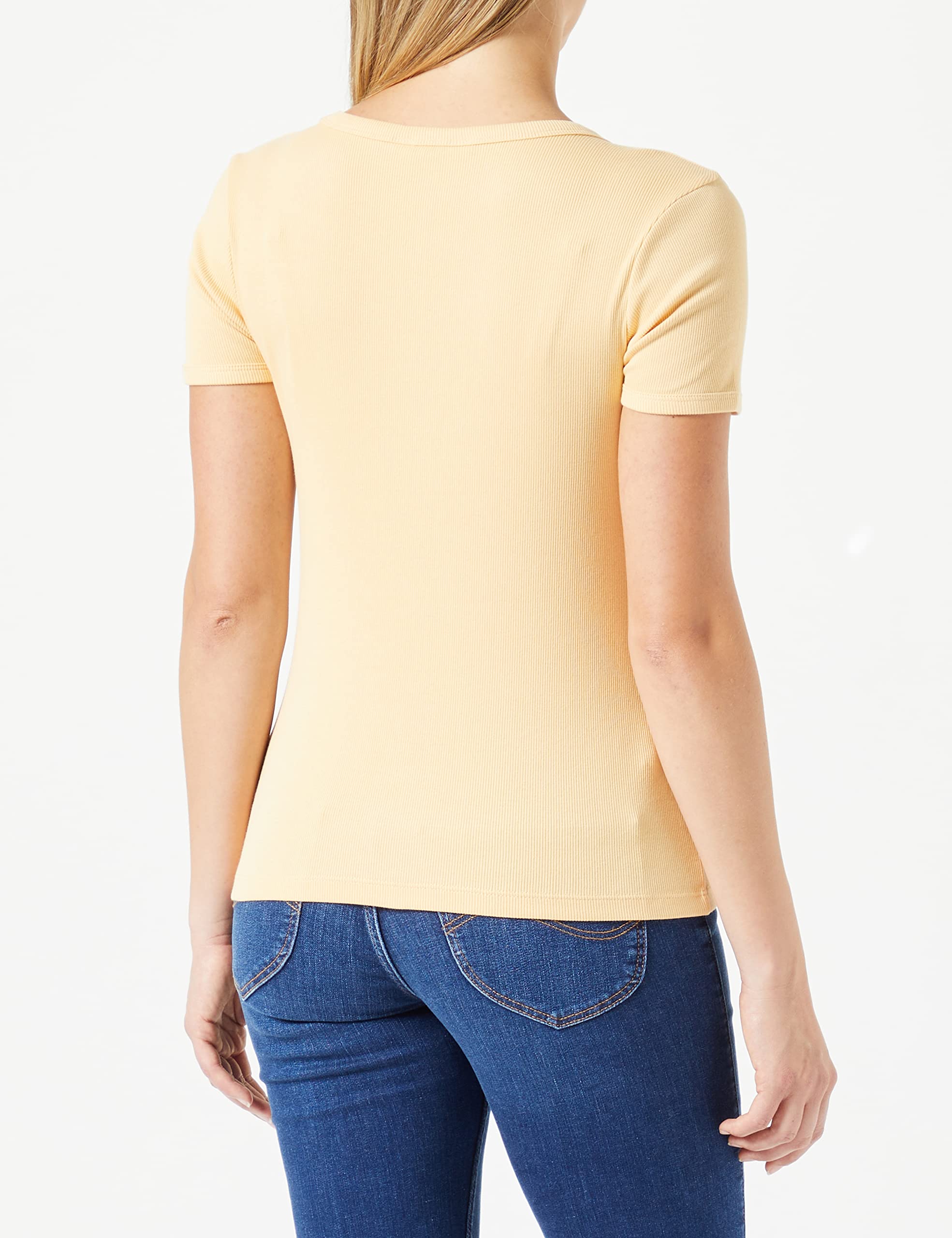 Lee Tea SS Rib t-shirt femme côtelé ajusté taille XL