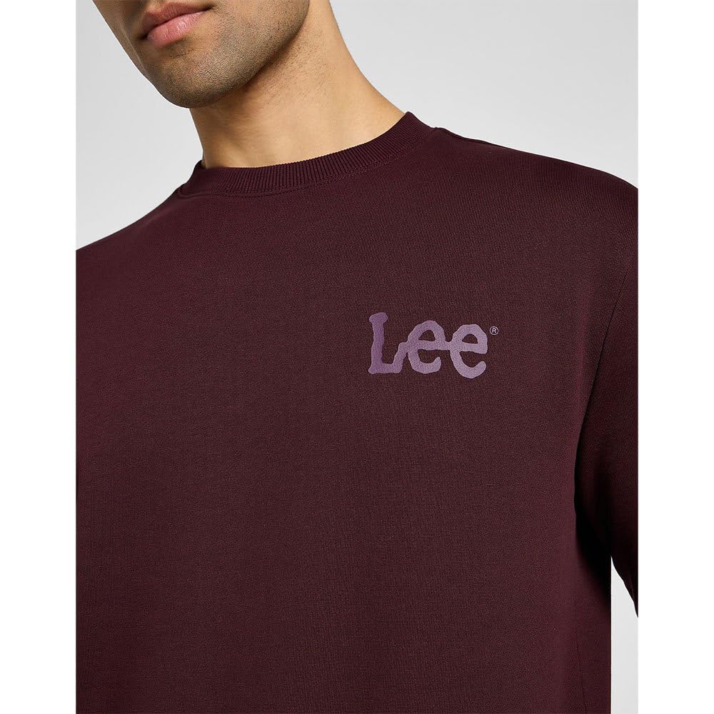 Lee Wobbly SWS sweat homme Velvet Beet coupe regular
