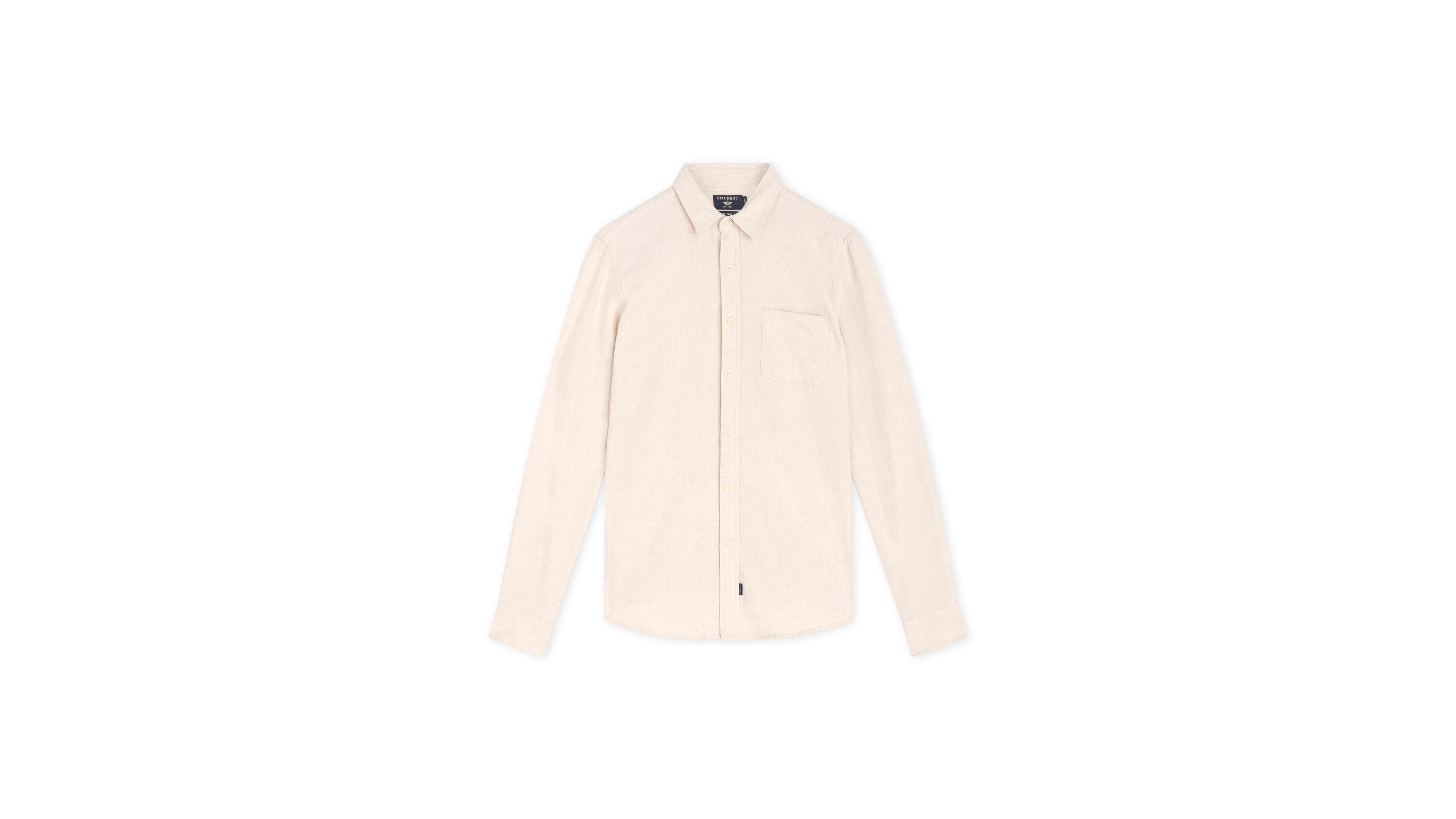 Dockers Icon chemise beige Slim boutonnée coton