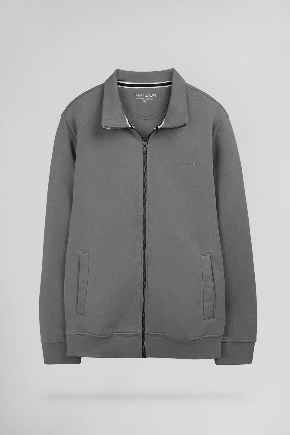Teddy Smith G-Narkus Zip gilet zippé gris molleton
