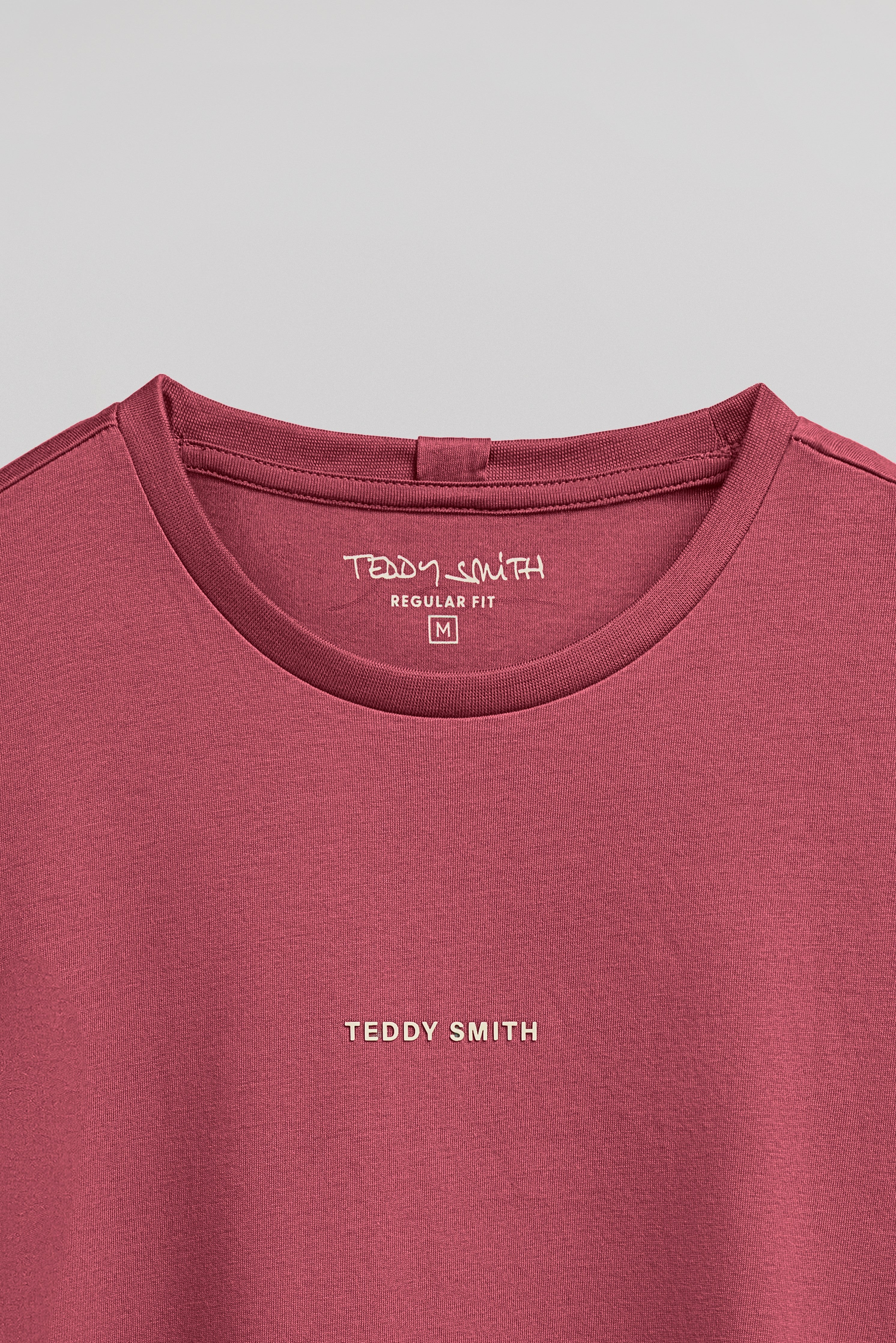 Teddy Smith T-Soy 2 MC t-shirt homme framboise foncé coton