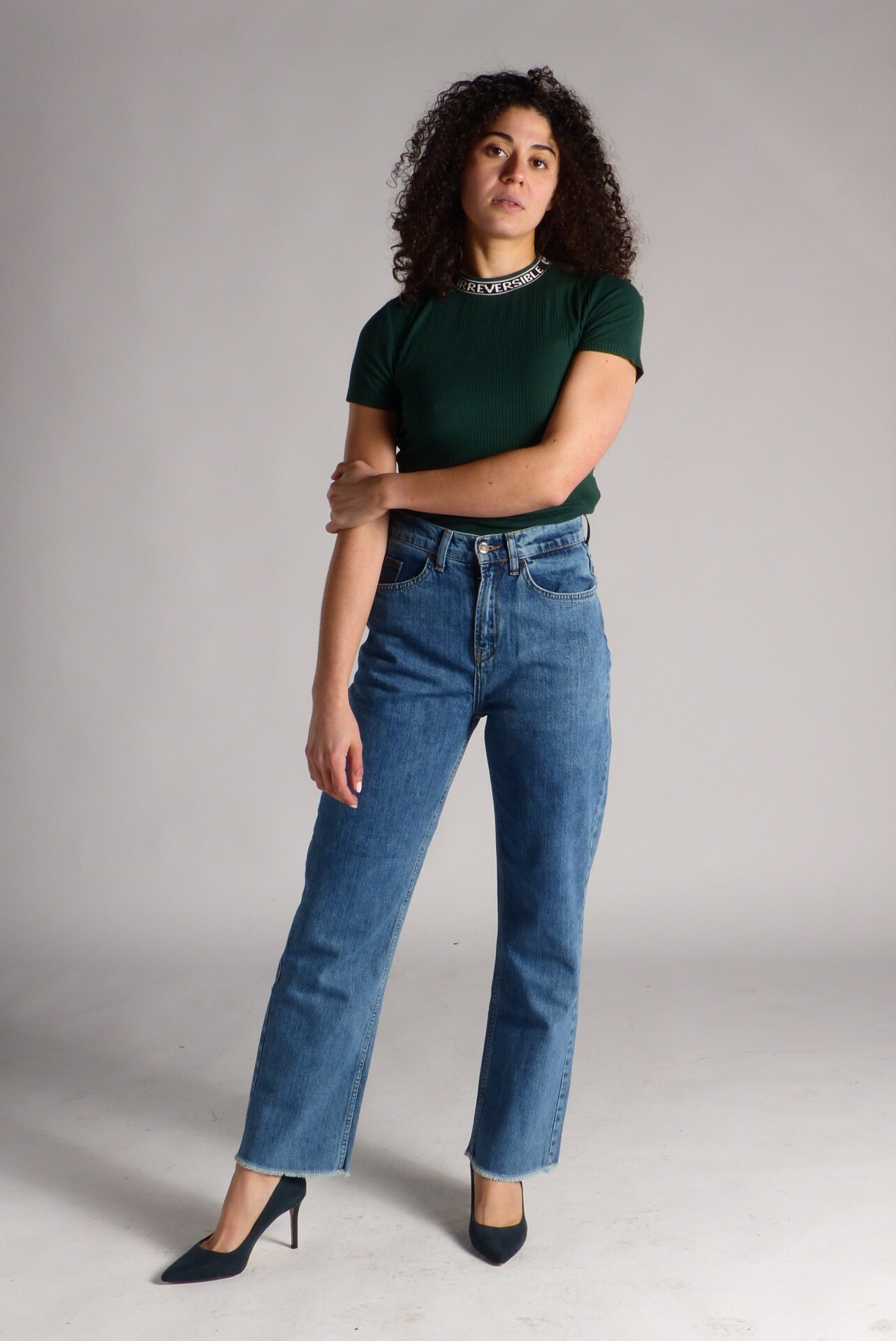AA Spontané Classicblue Flare jean flare bleu taille haute