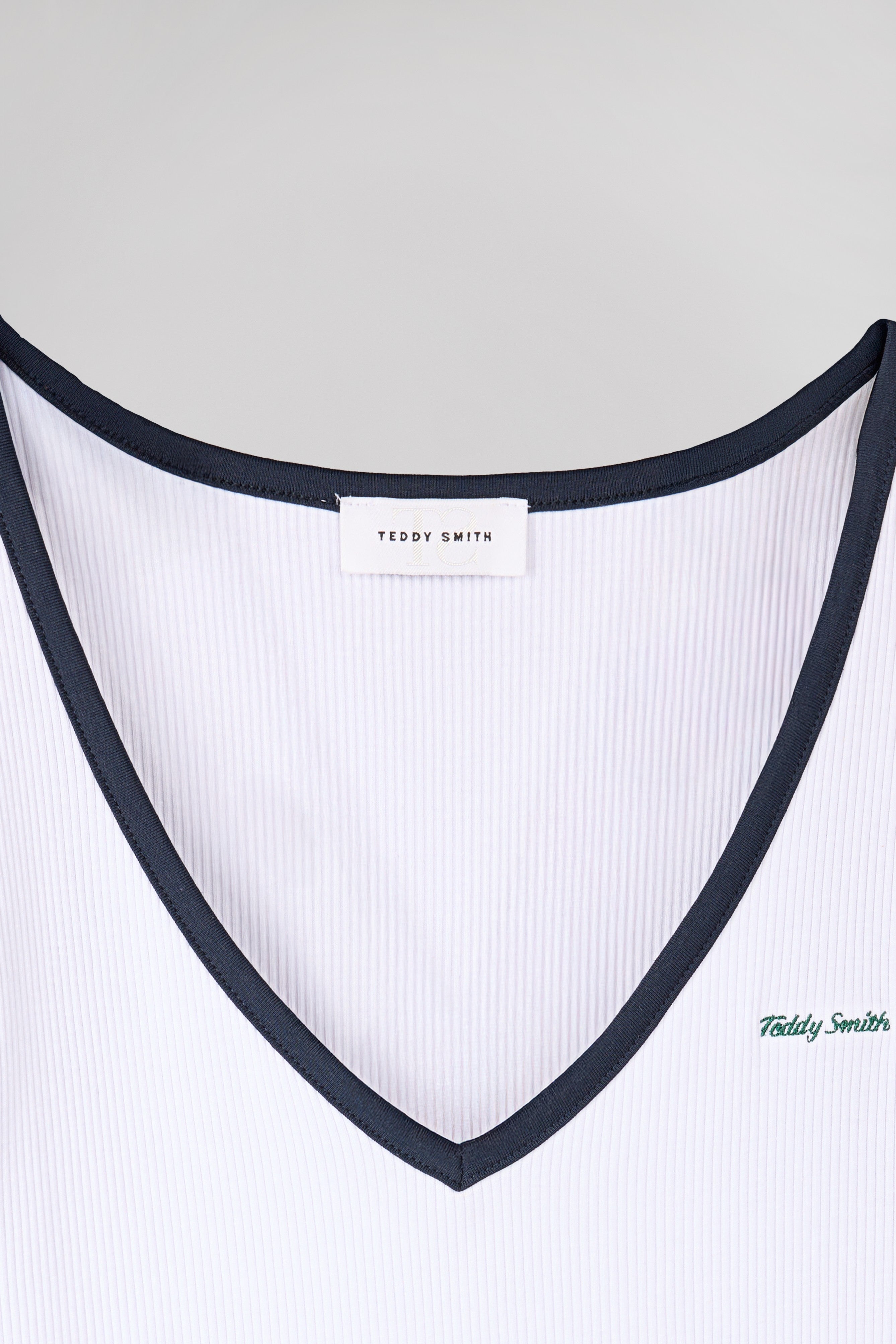 Teddy Smith D-SIA débardeur femme blanc col V