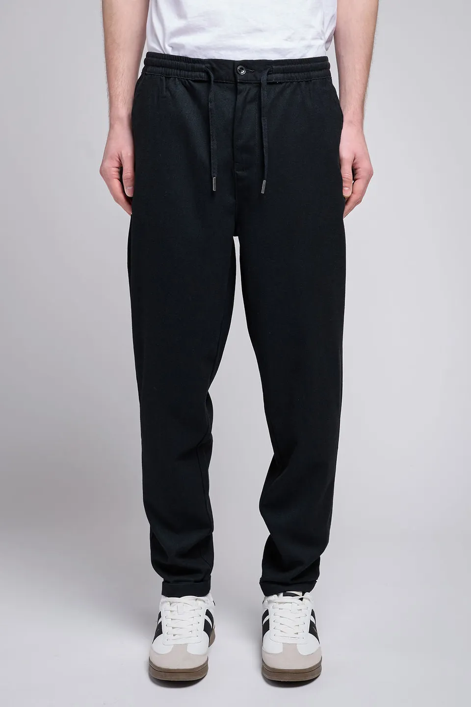 Teddy Smith Pywan 2 pantalon slim flanelle noir homme