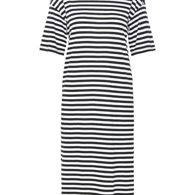 Noisy May robe midi manches courtes coton fentes