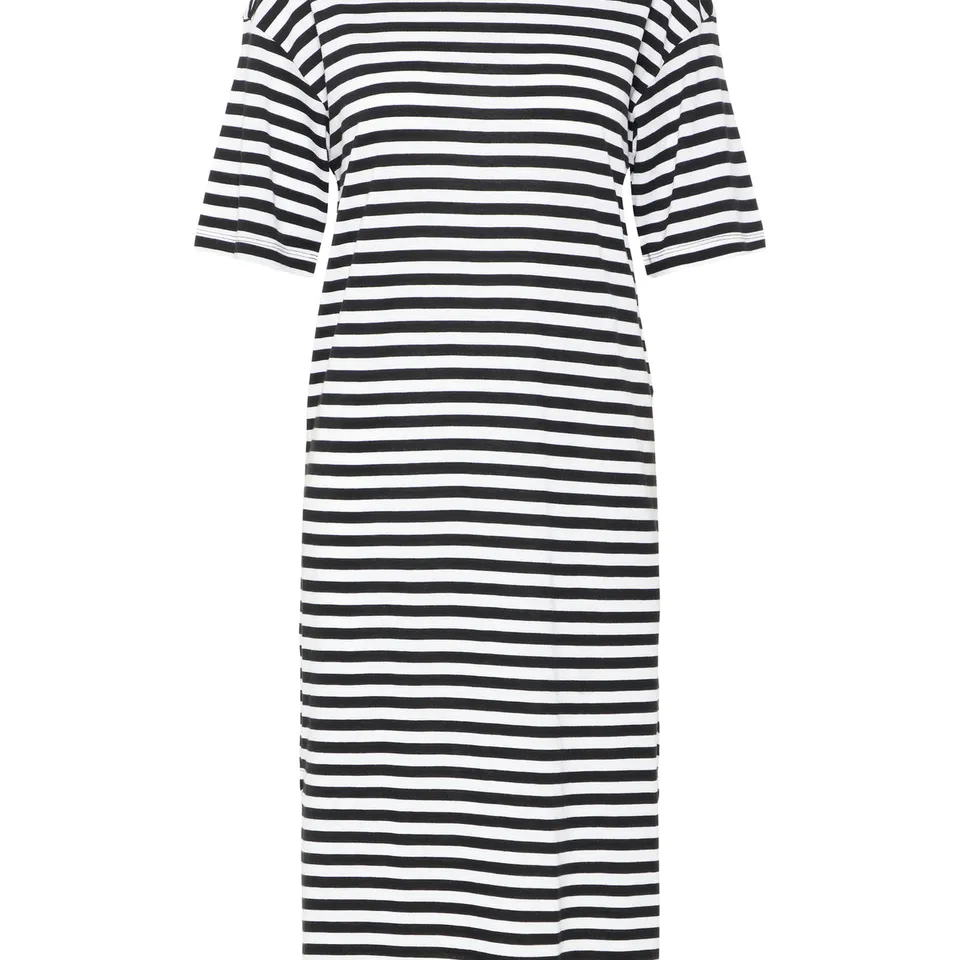 Noisy May robe midi coton manches courtes fentes