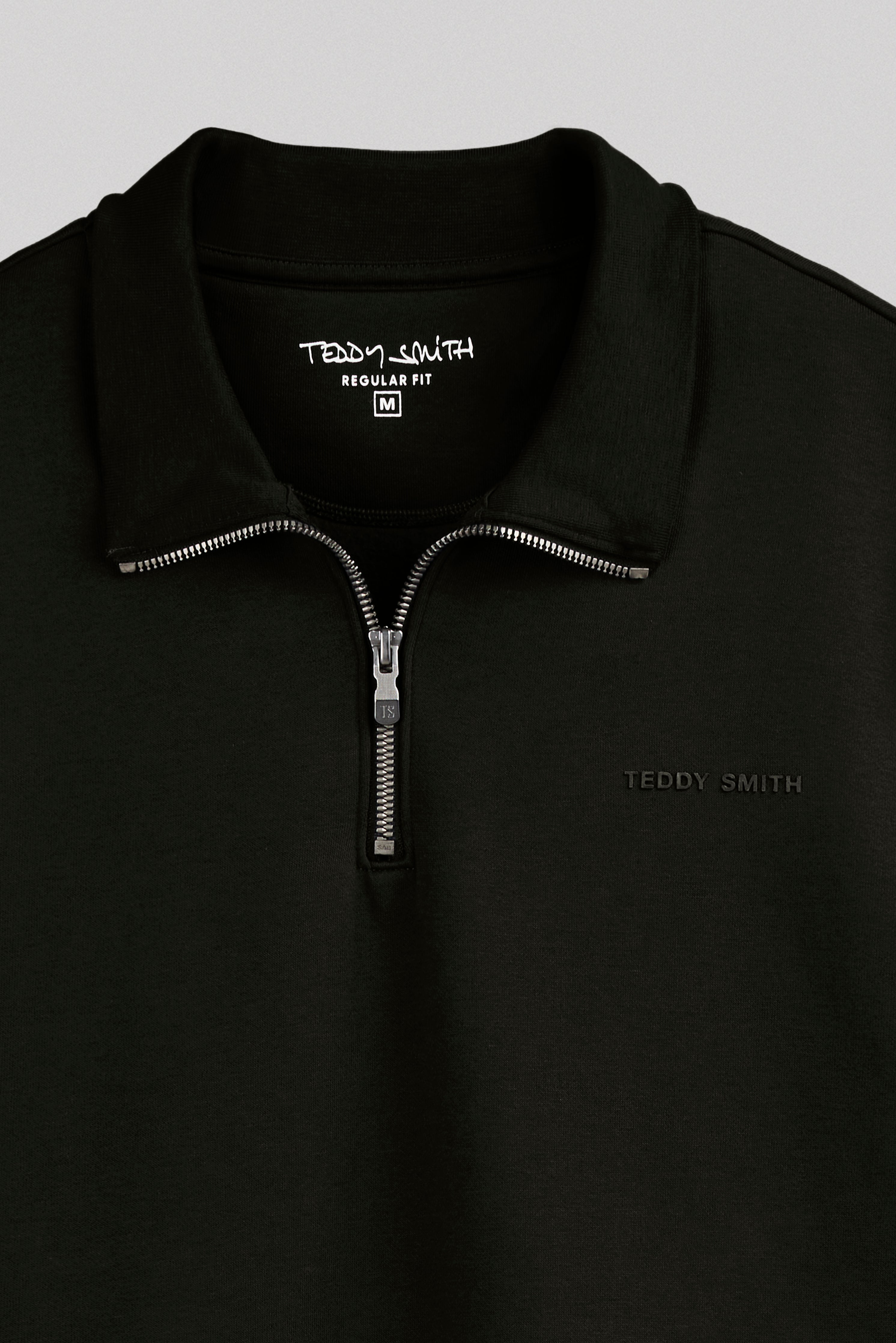 Teddy Smith S-Loan sweat col camionneur noir coton