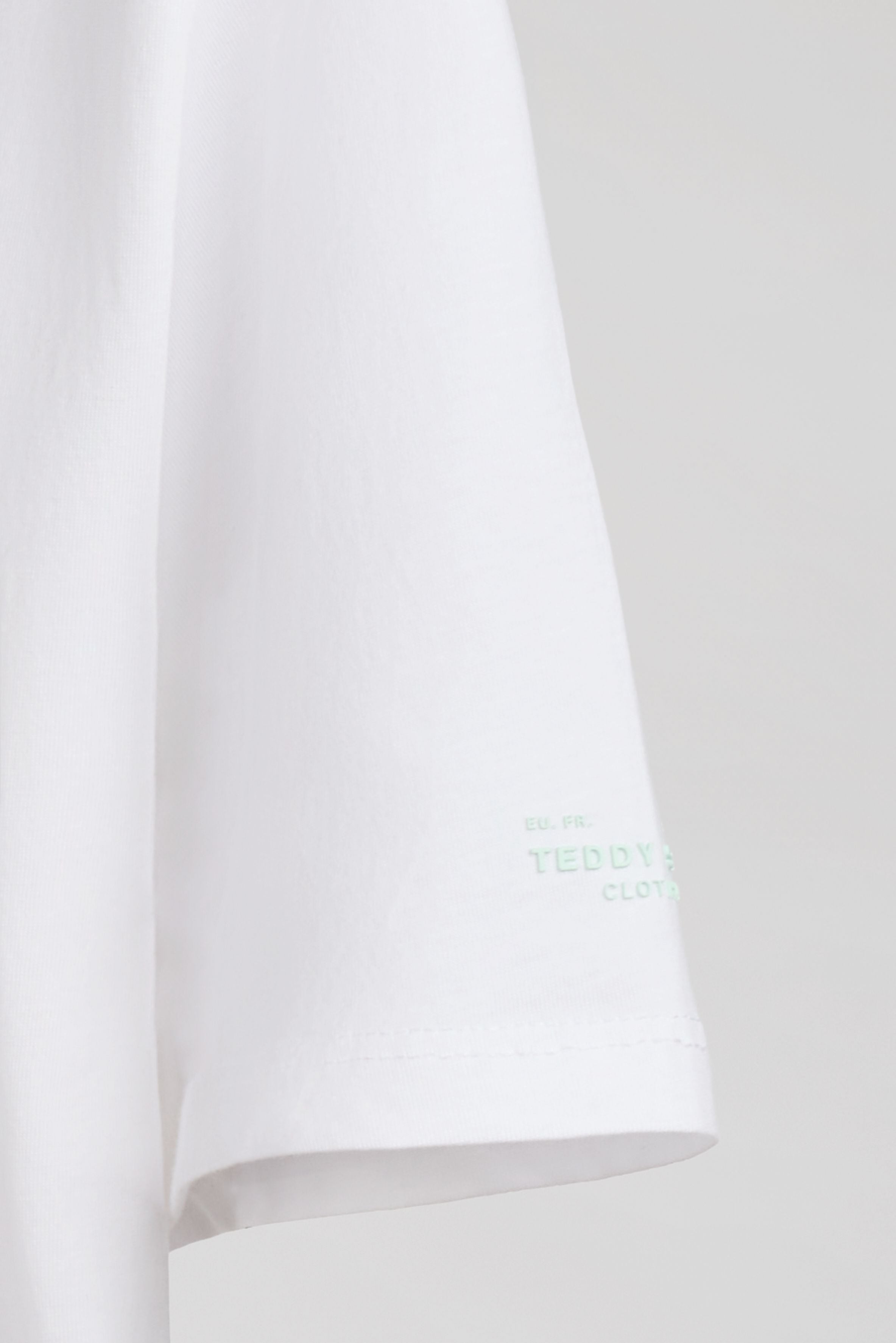 Teddy Smith T-Ezio 2 MC t-shirt blanc floral coton