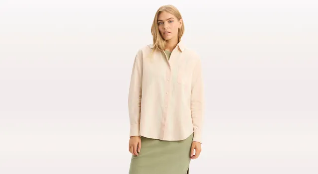 Dockers Relaxed Chemise Femme Rose Coupe Relaxed