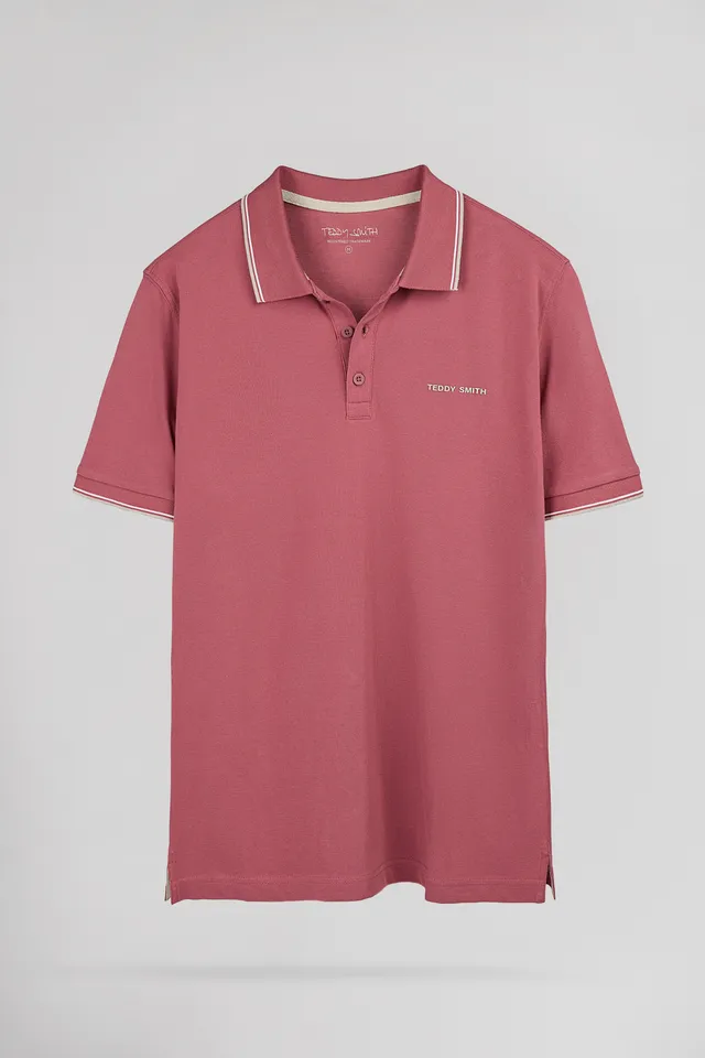 Teddy Smith Pasian 2 MC polo piqué Framboise Foncé