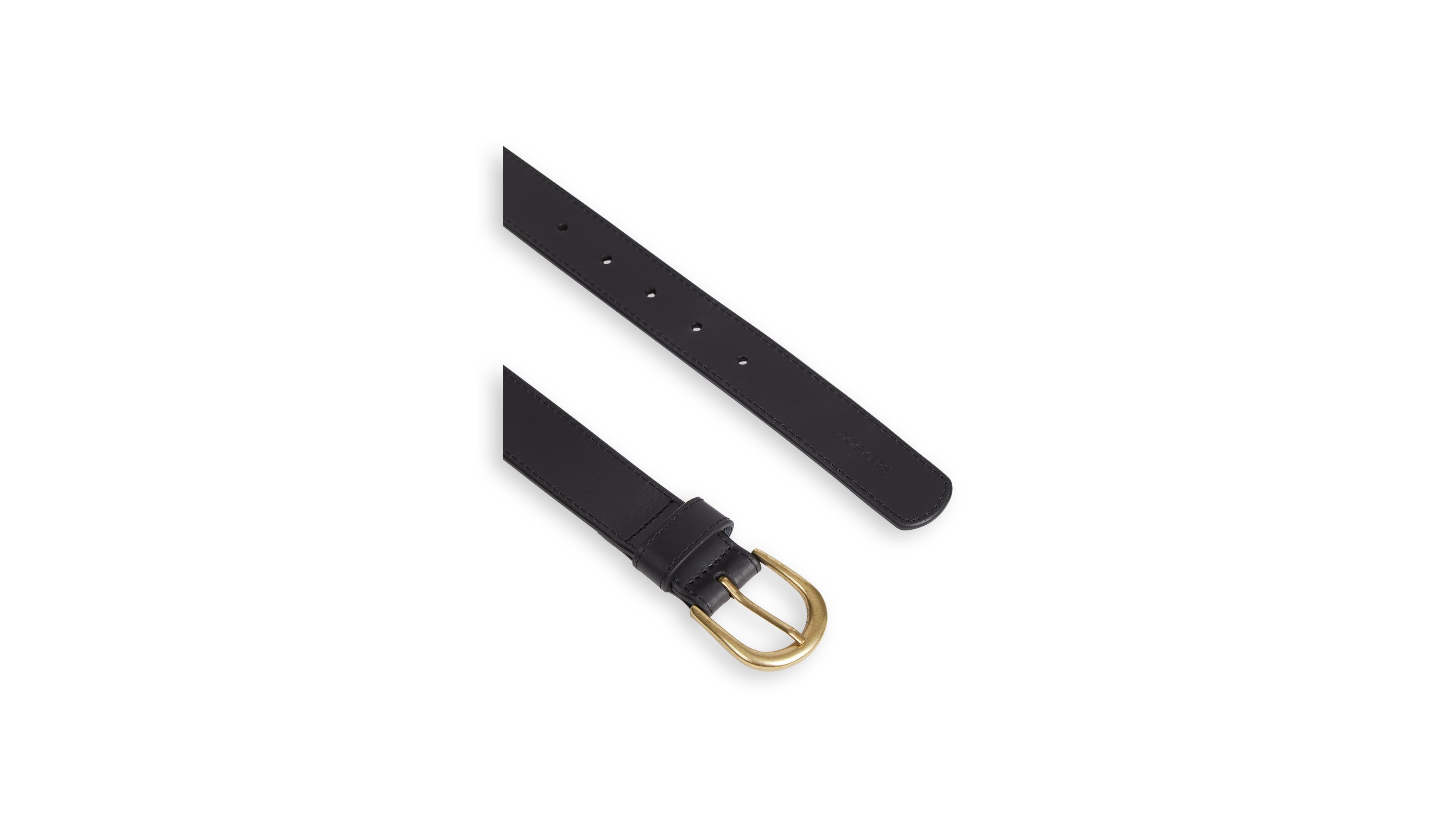 Dockers Refined Classic ceinture femme noire cuir