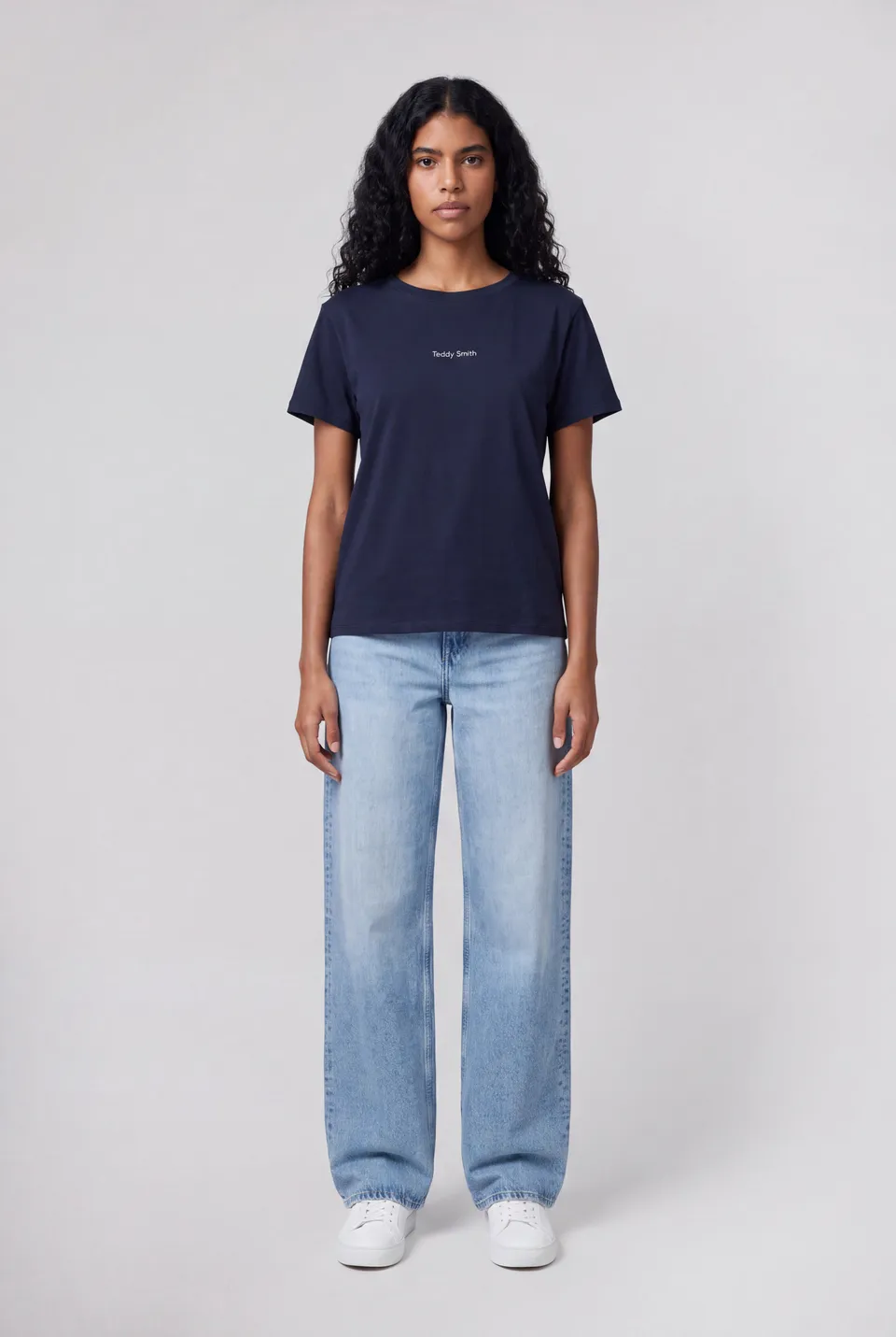 Teddy Smith T-Ribelle MC t-shirt col rond femme Total Navy