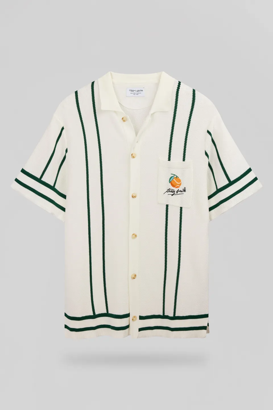 Teddy Smith C-Timoty MC Middle White chemise brodée