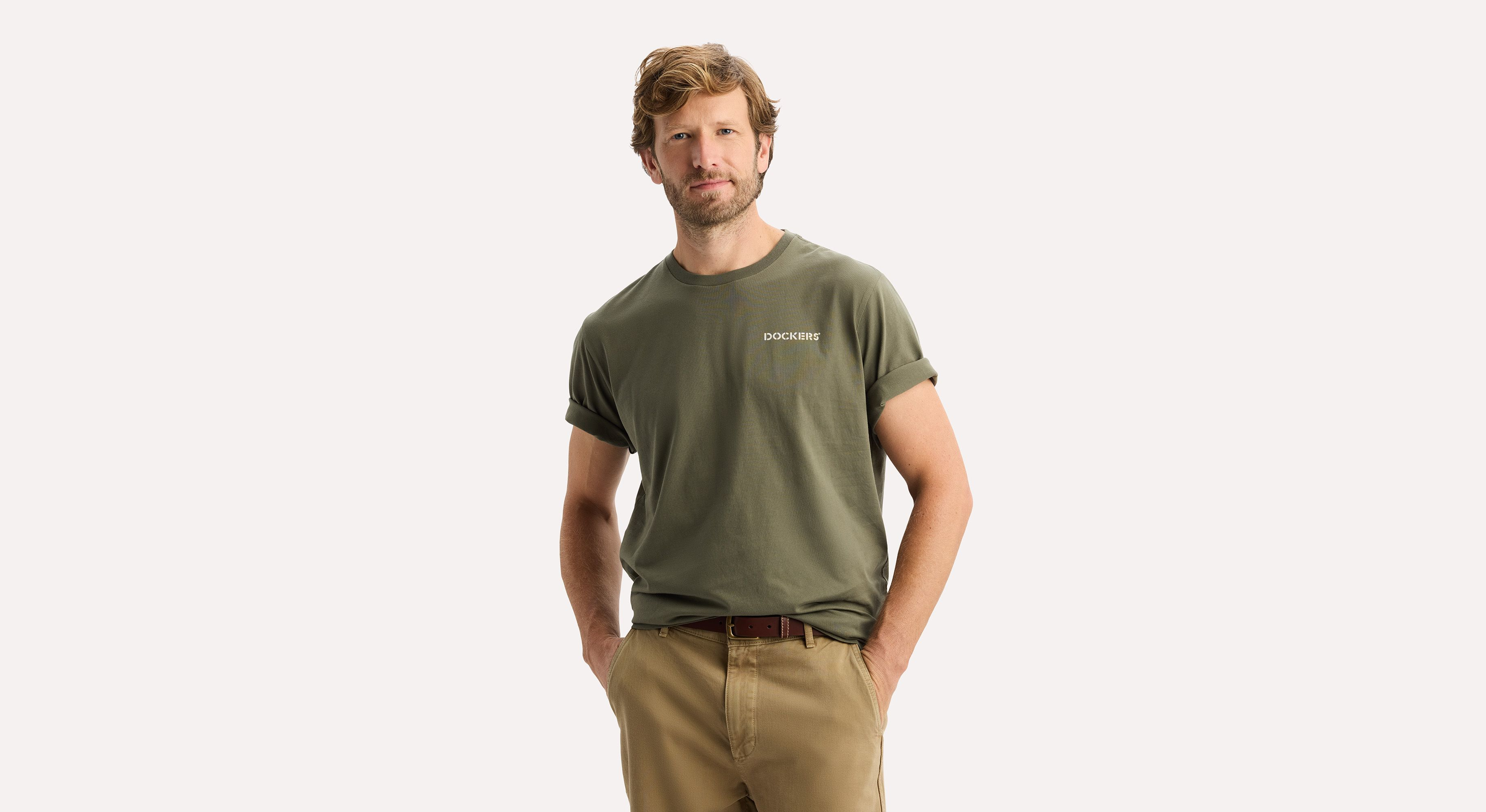 Dockers Graphic Tee Regular Fit tee-shirt vert camo délavé