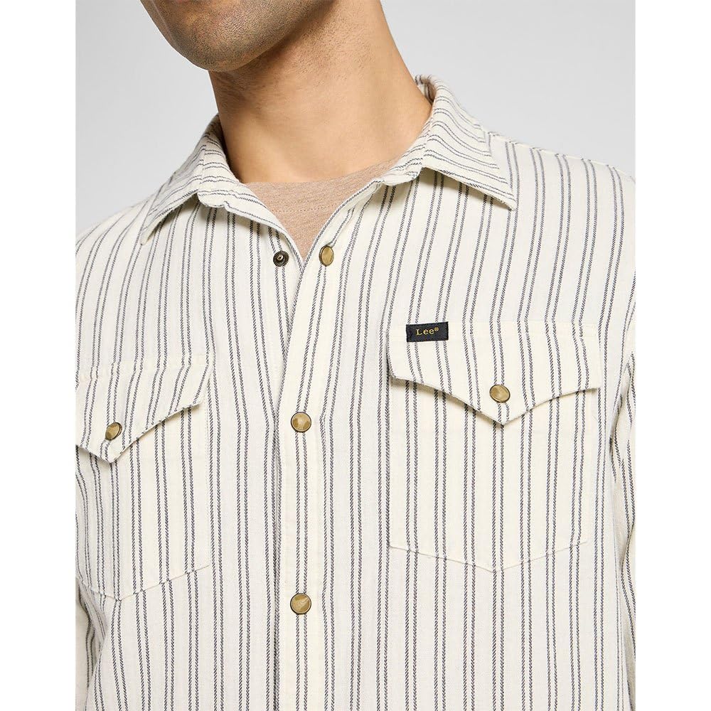 Lee Clean Western chemise homme écru regular coton