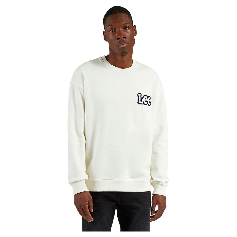 Lee Loose Crew SWS sweat homme S col rond molleton