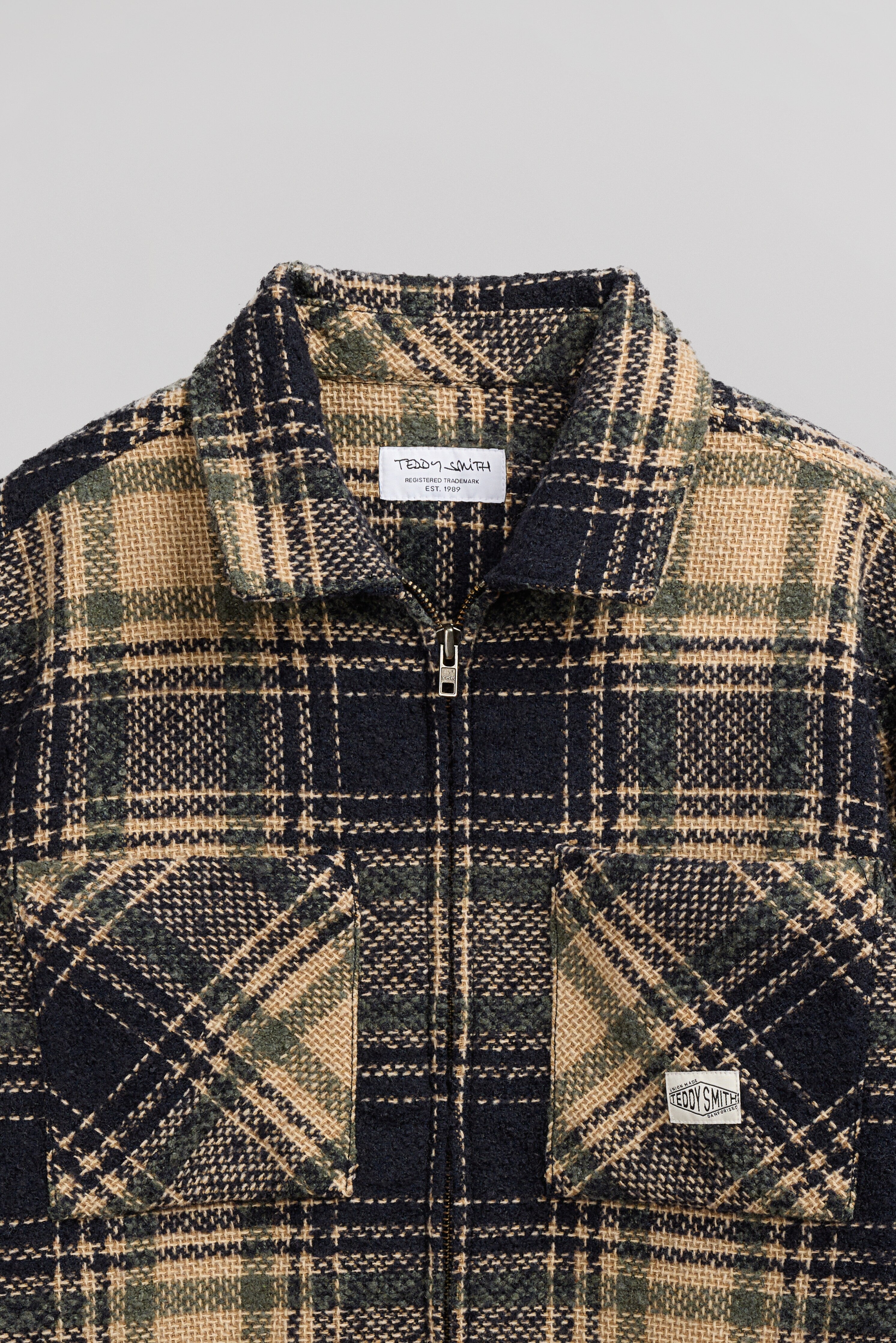 Teddy Smith C-Simon ML surchemise dark navy zippée