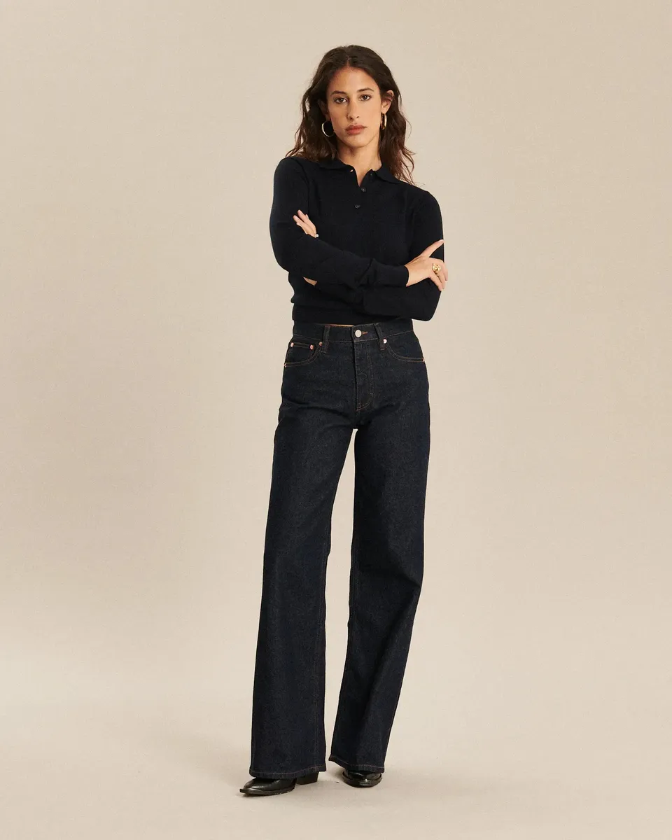 Labdip Joie jean large bleu brut indigo 100% coton