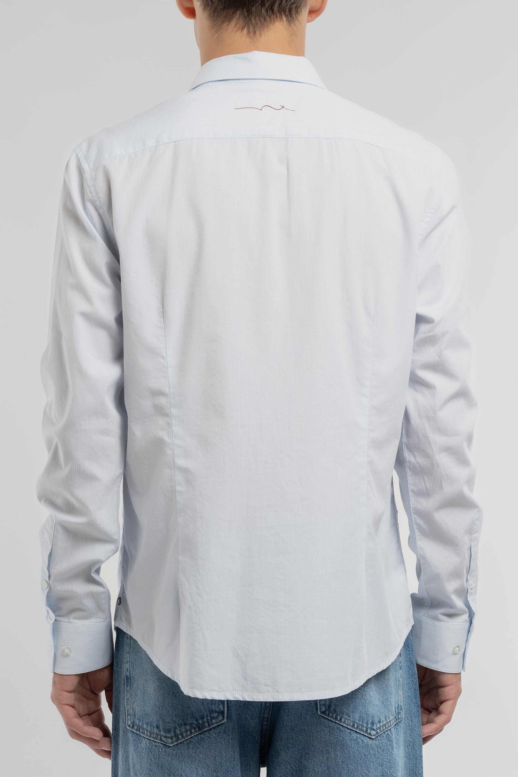 Teddy Smith Carton ML Chemise homme bleu rayé