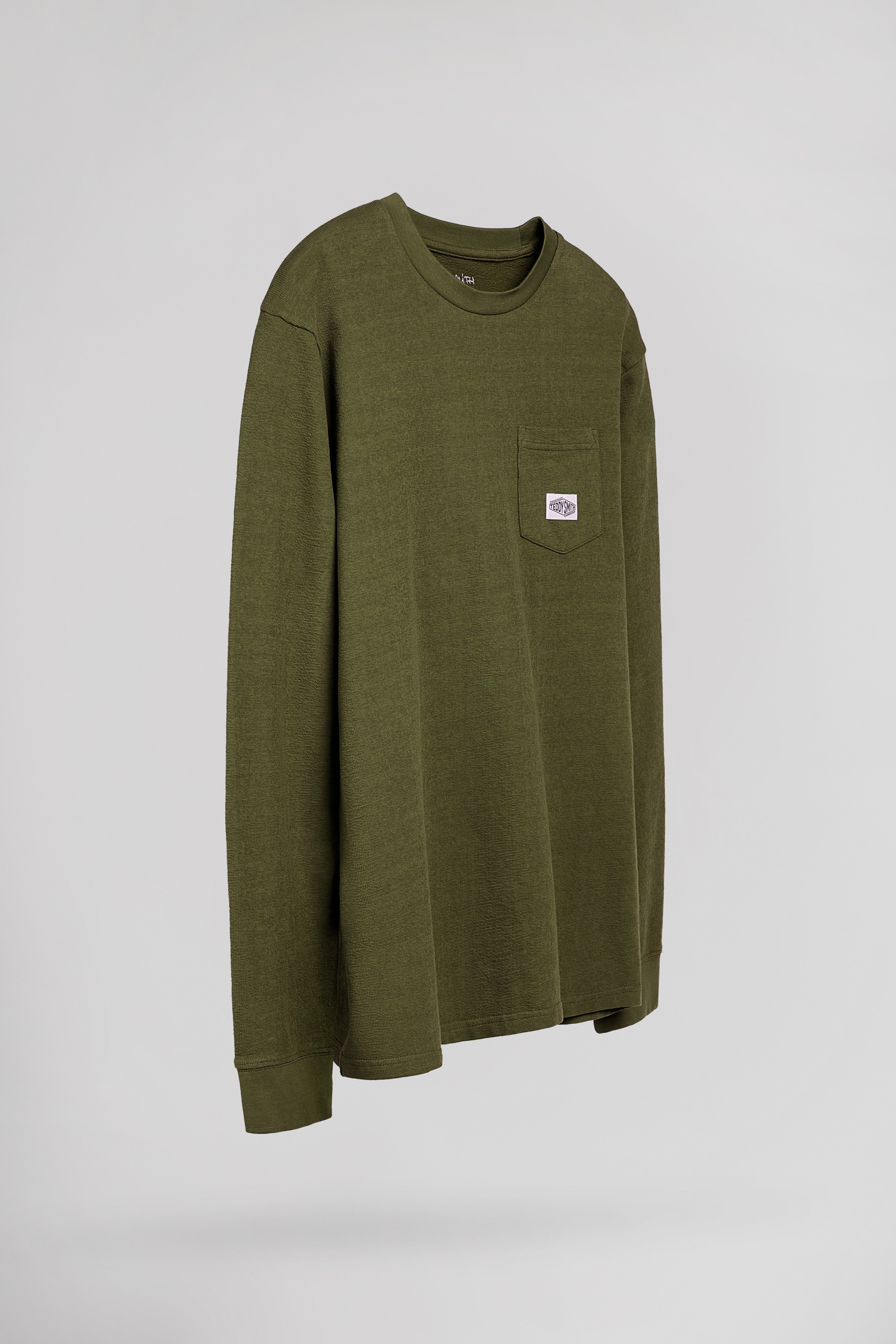 Teddy Smith T-Jameson ML t-shirt kaki homme