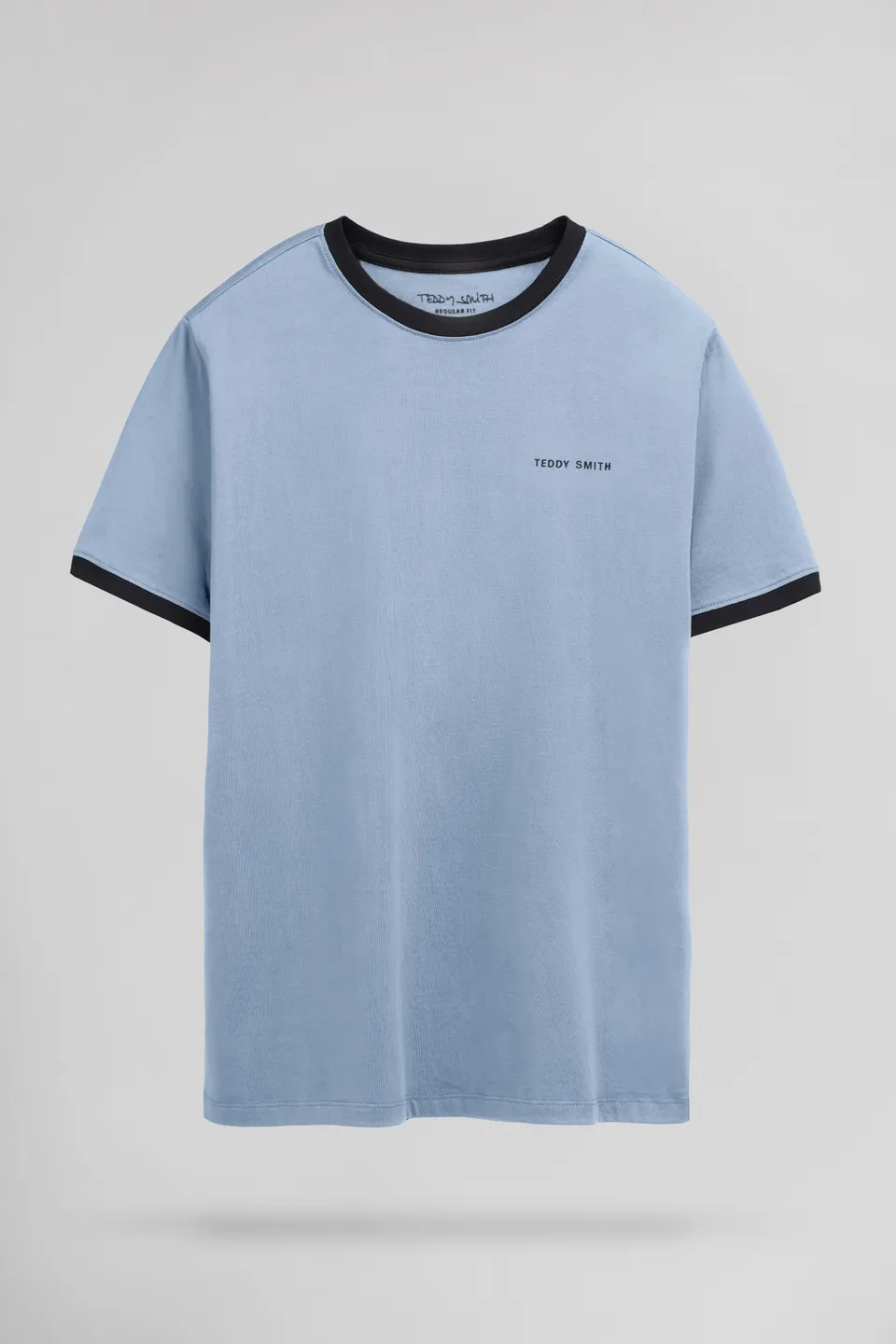 Teddy Smith The-Tee 2 R MC t-shirt bleu mineral coton